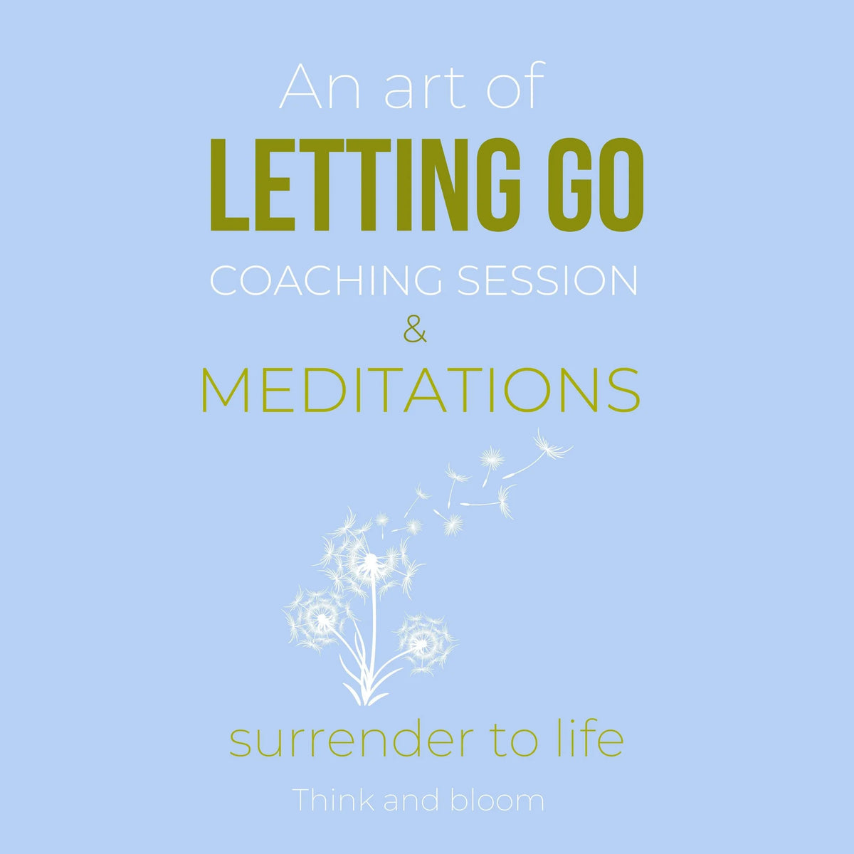 An Art Of Letting Go Coaching Session & Meditations