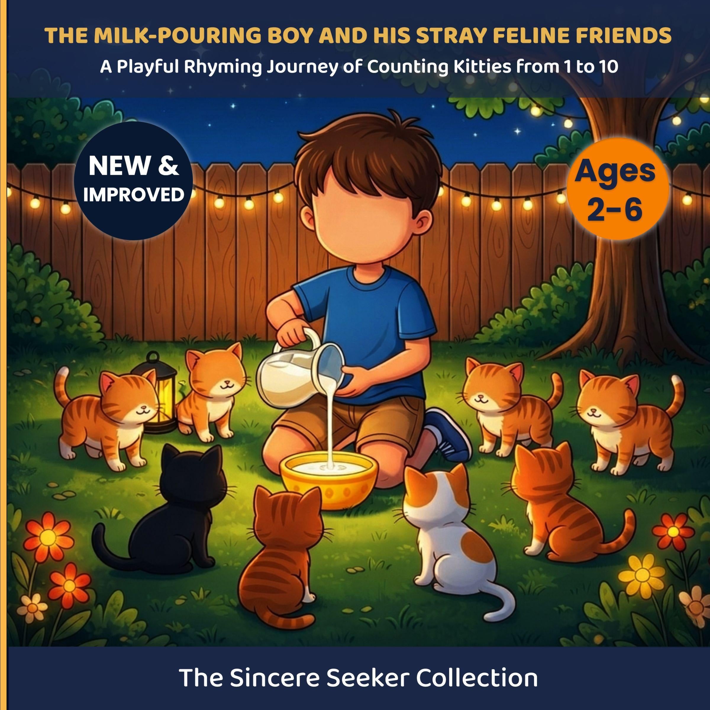 The Milk-Pouring Boy and his Stray Feline Friends