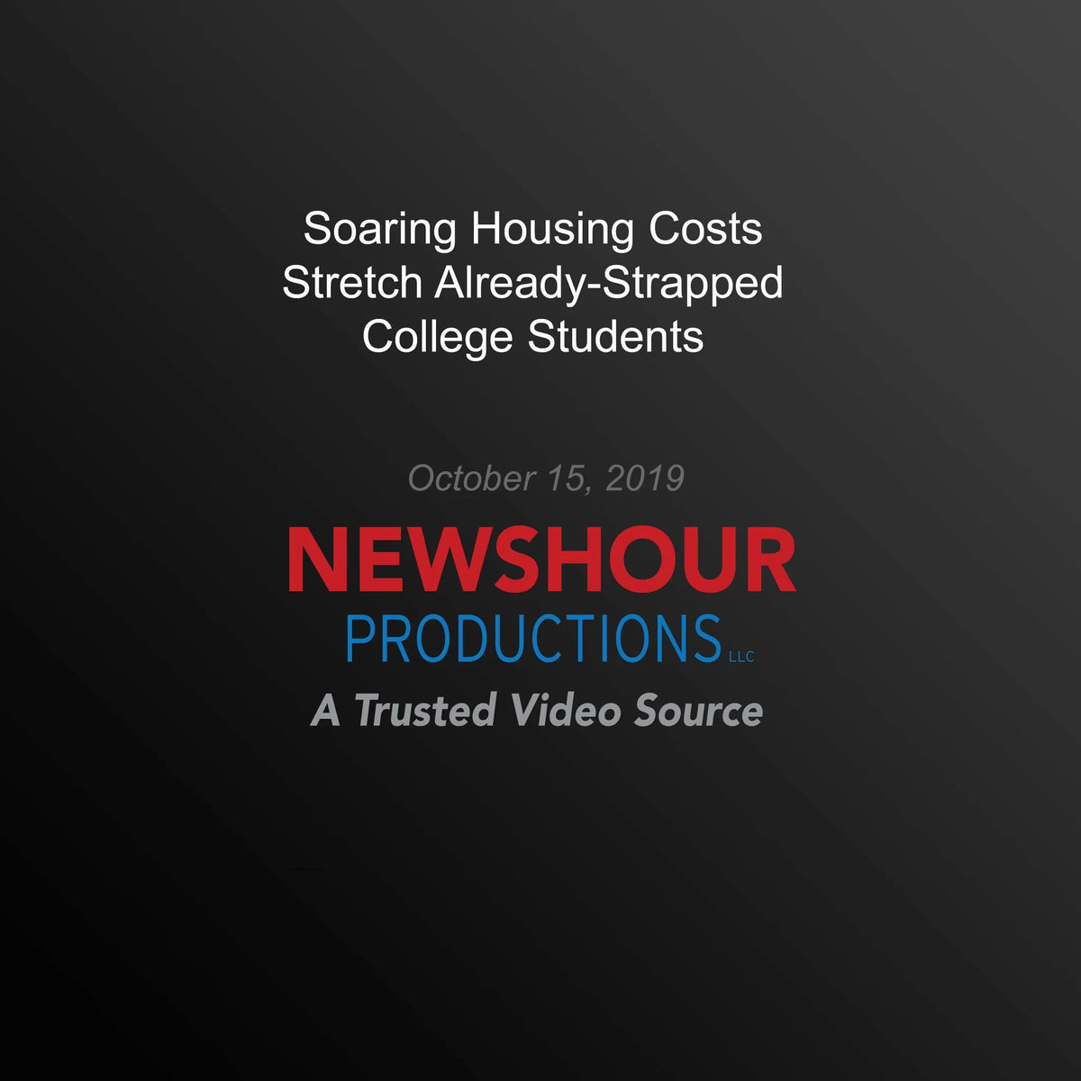 Soaring Housing Costs Stretch Already-Strapped College Students