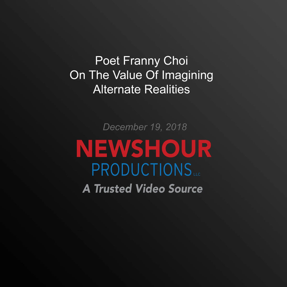 Poet Franny Choi On The Value Of Imagining Alternate Realities