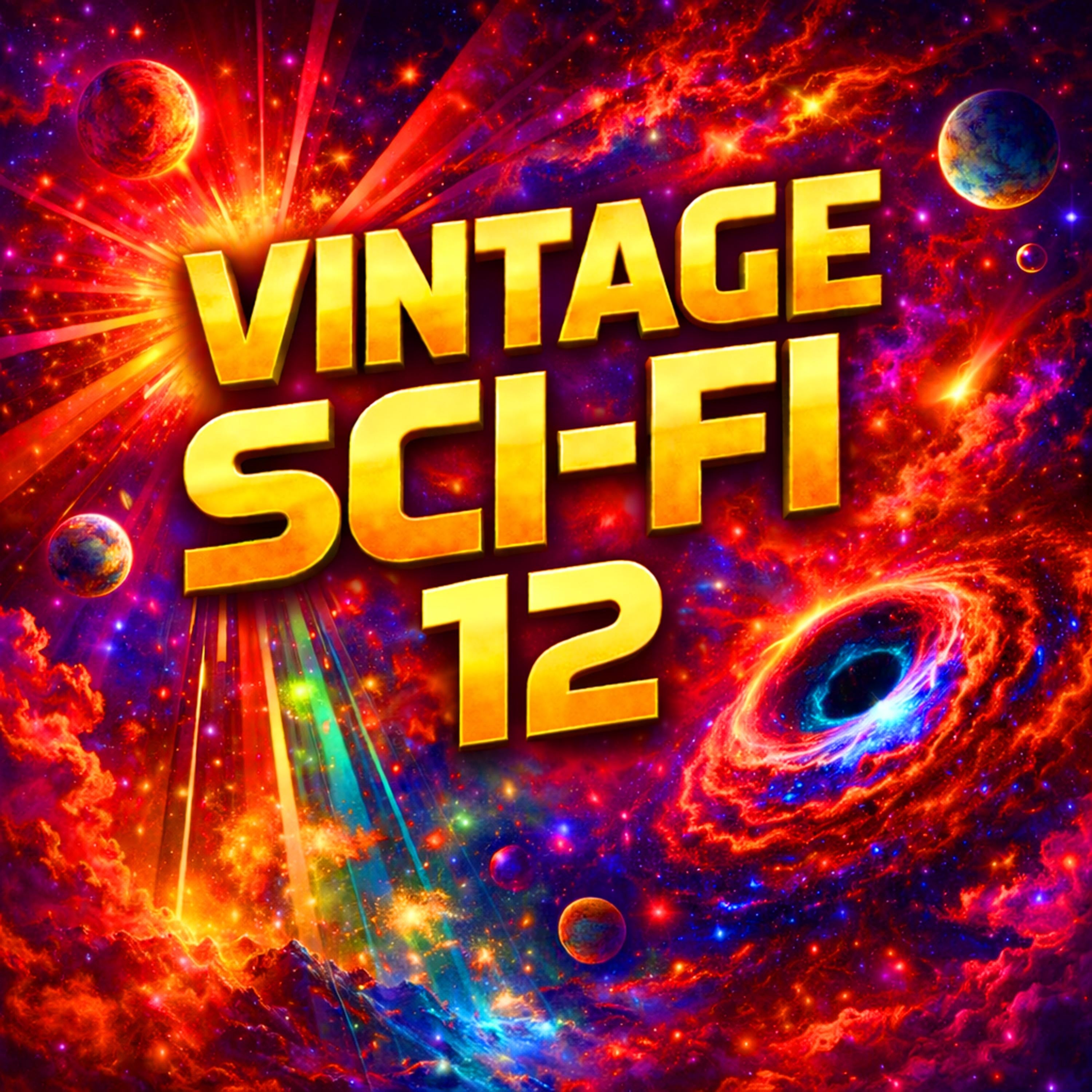 Vintage Sci-Fi 12 - 25 Classic Science Fiction Short Stories from Ray Bradbury, Isaac Asimov, H. G. Wells, Donald E. Westlake, Alfred Bester and many more