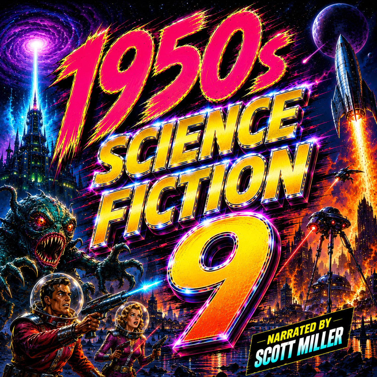 1950s Science Fiction 9 - 25 Classic Science Fiction Short Stories from the 1950s