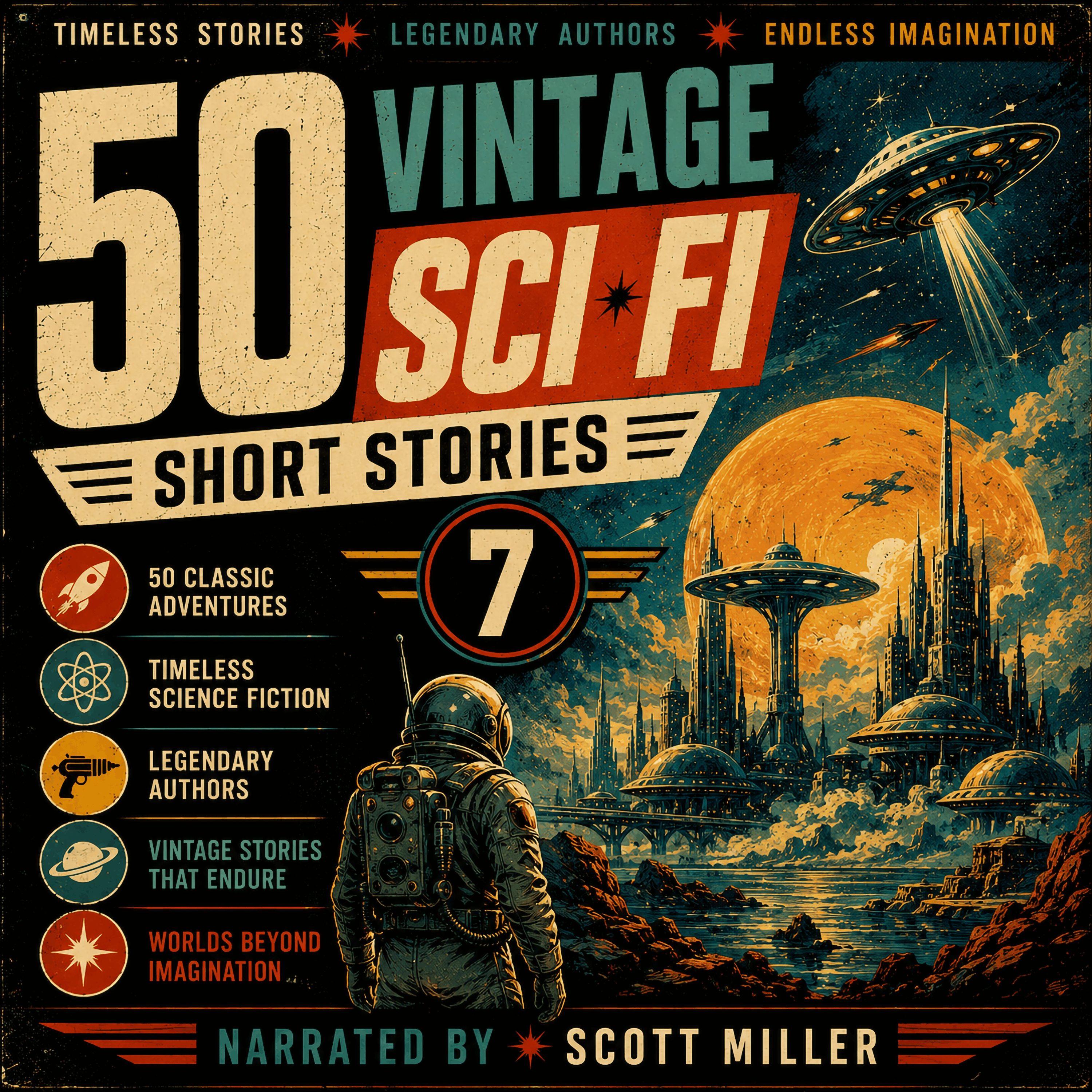 50 Vintage Sci-Fi Short Stories 7: More Than 31 Hours of Classic Science Fiction