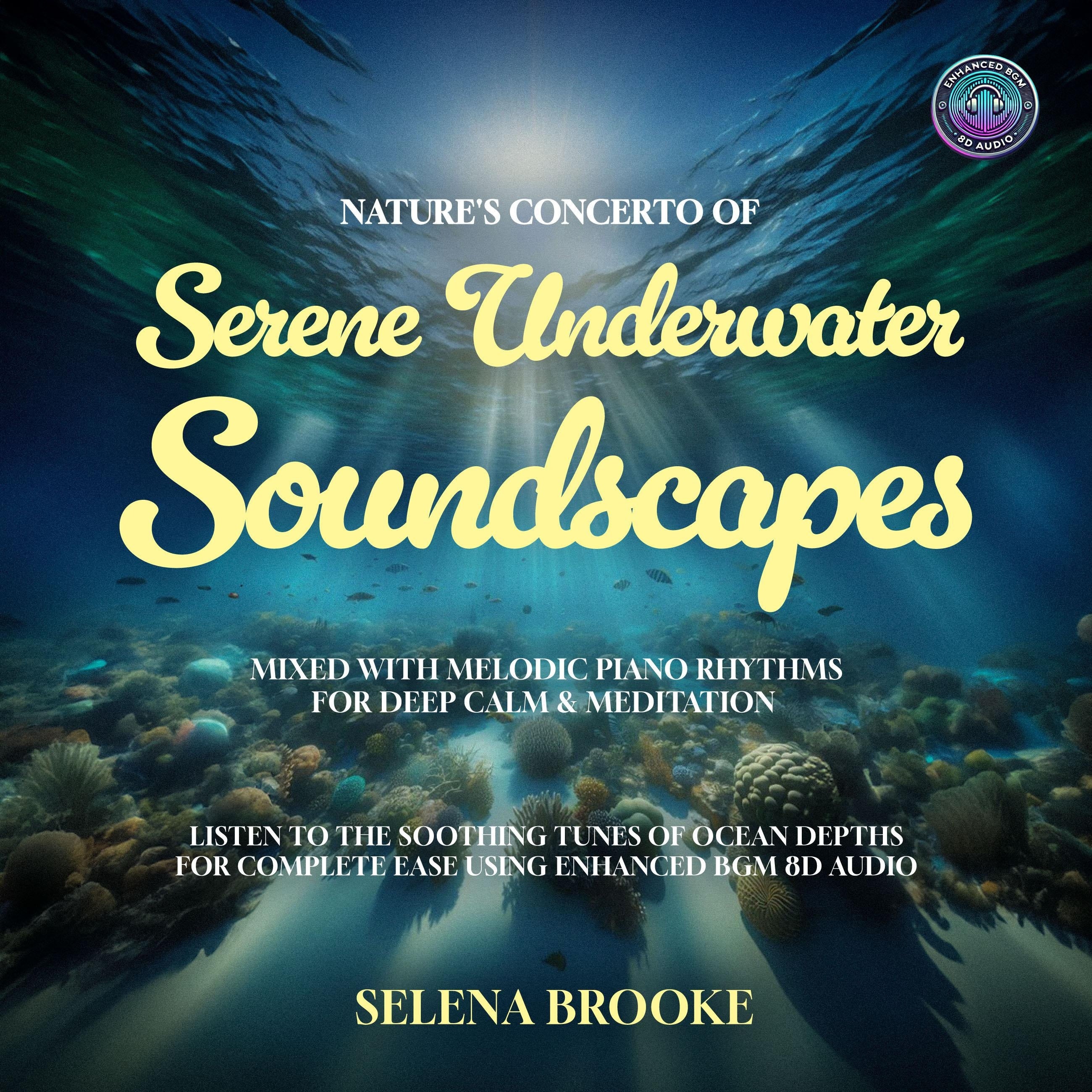 Nature's Concerto of Serene Underwater Soundscapes Mixed with Melodic Piano Rhythms for Deep Calm & Meditation