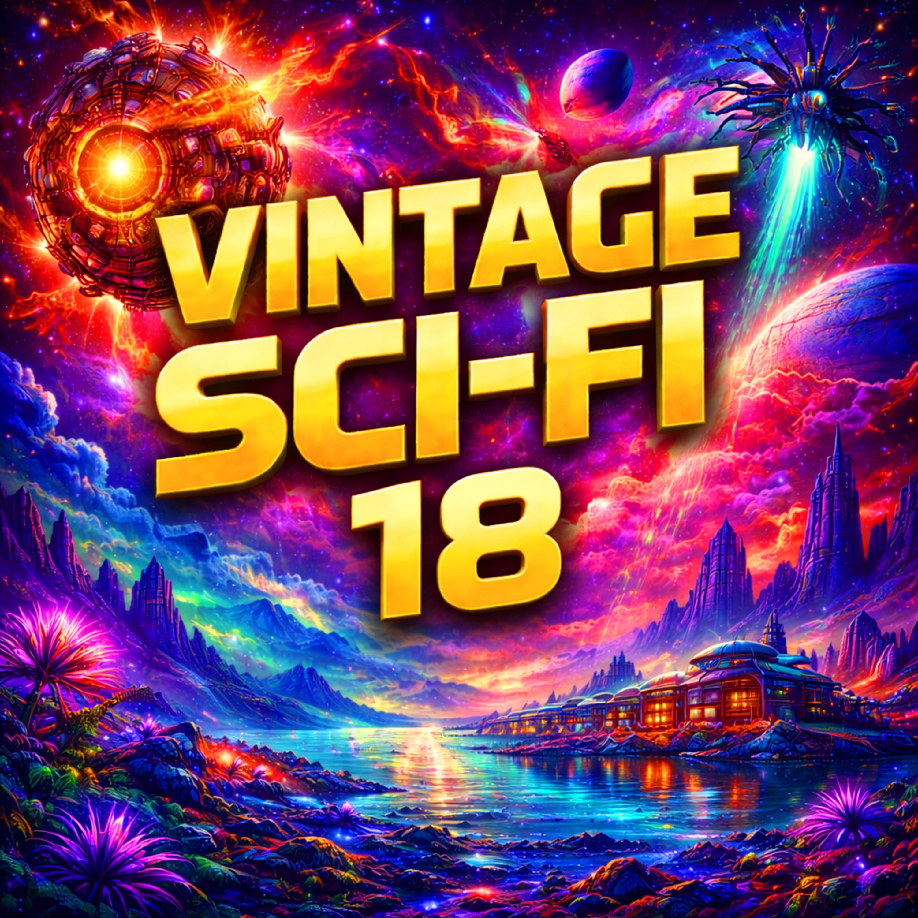 Vintage Sci-Fi 18 - 21 Classic Science Fiction Short Stories from Isaac Asimov, Jack London, H. G. Wells, H. P. Lovecraft, Harry Harrison and many more