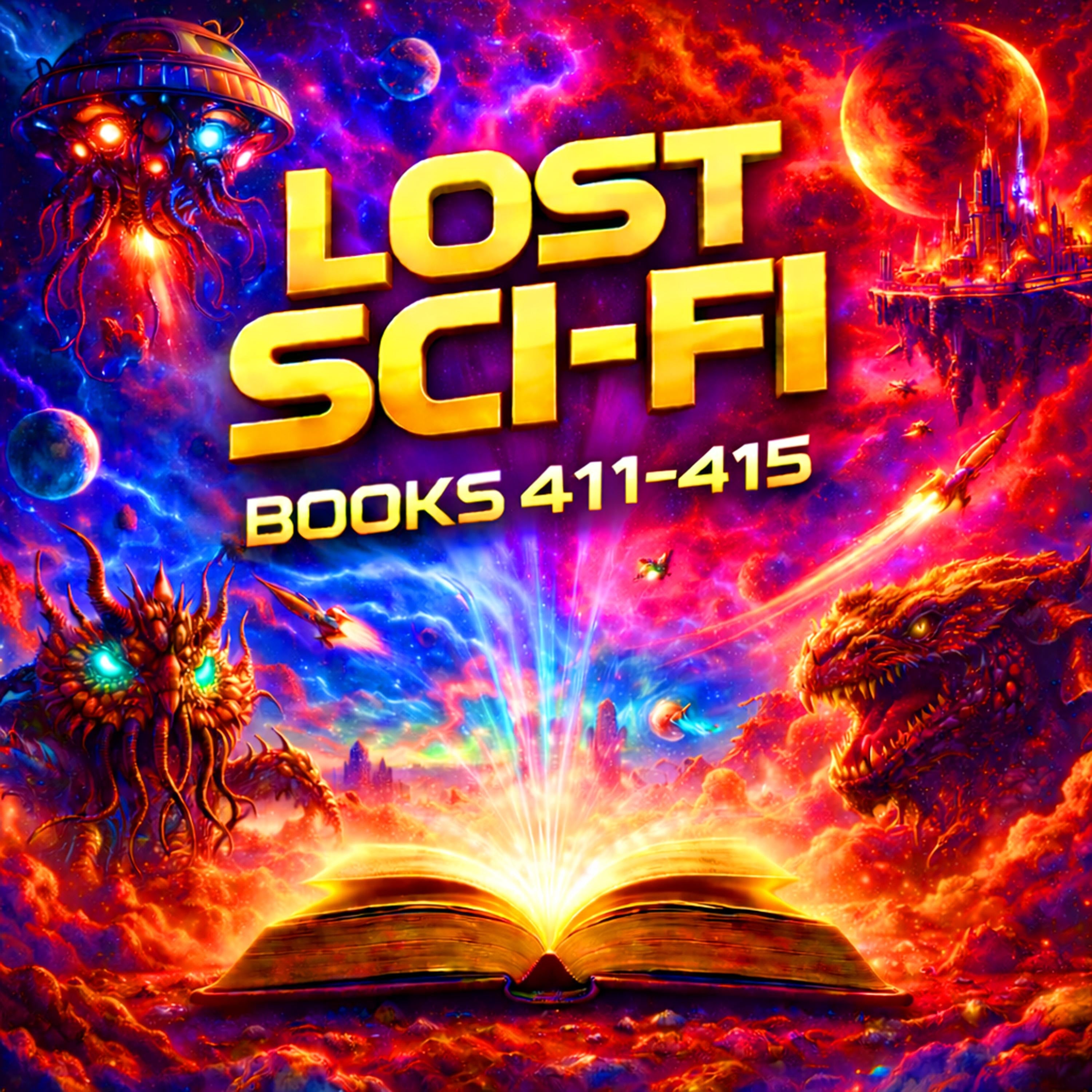 Lost Sci-Fi Books 411 thru 415 - Four Vintage Sci-Fi Short Stories from the 1930s, 40s, 50s, 60s and one from 1906
