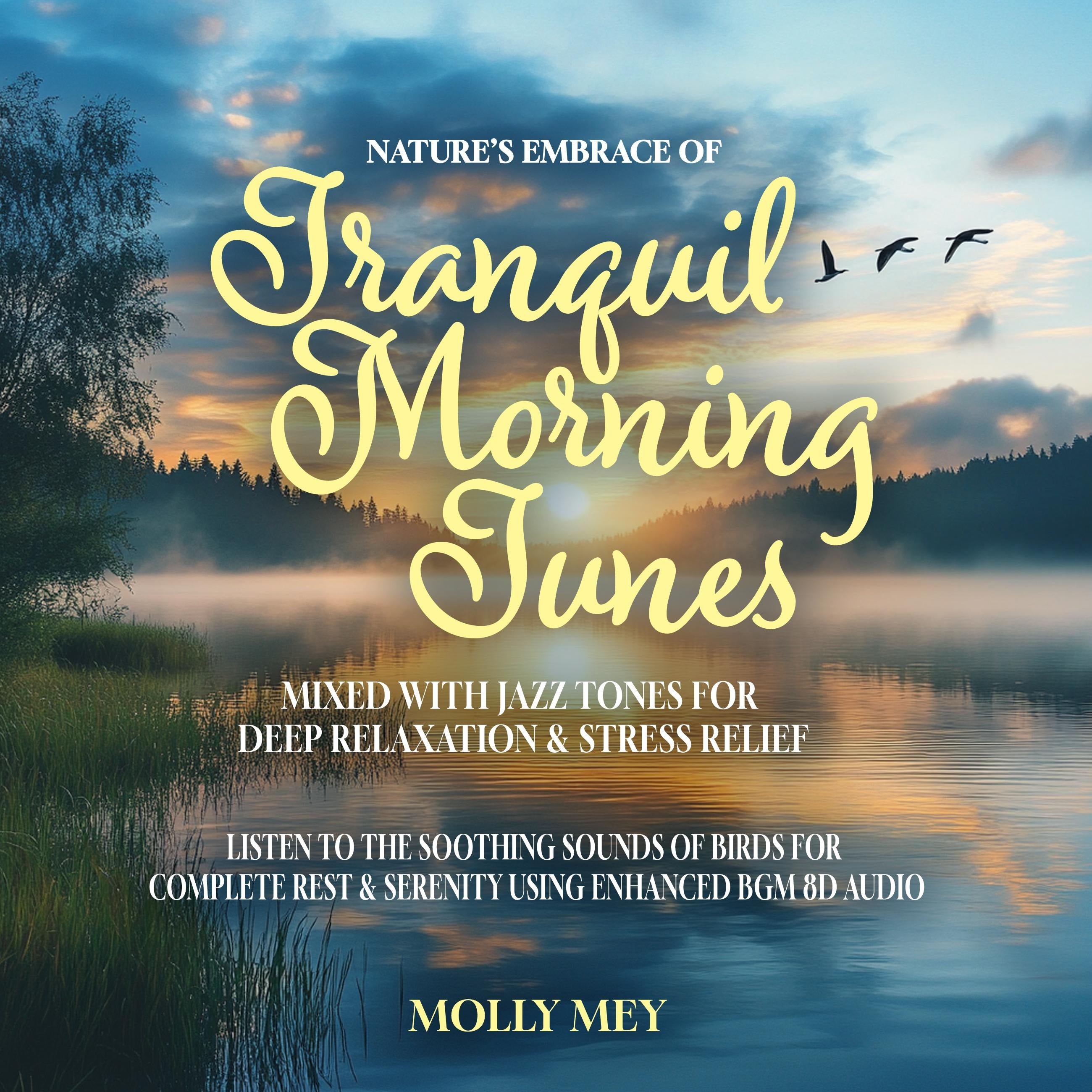 Nature's Embrace of Tranquil Morning Tunes Mixed with Jazz Tones for Deep Relaxation & Stress Relief