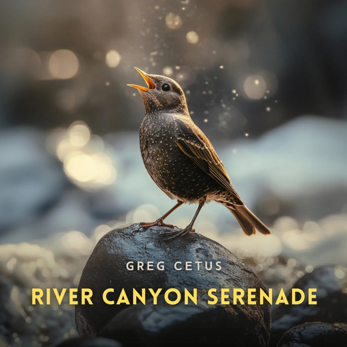 River Canyon Serenade: American Dipper Song in Wild Landscape