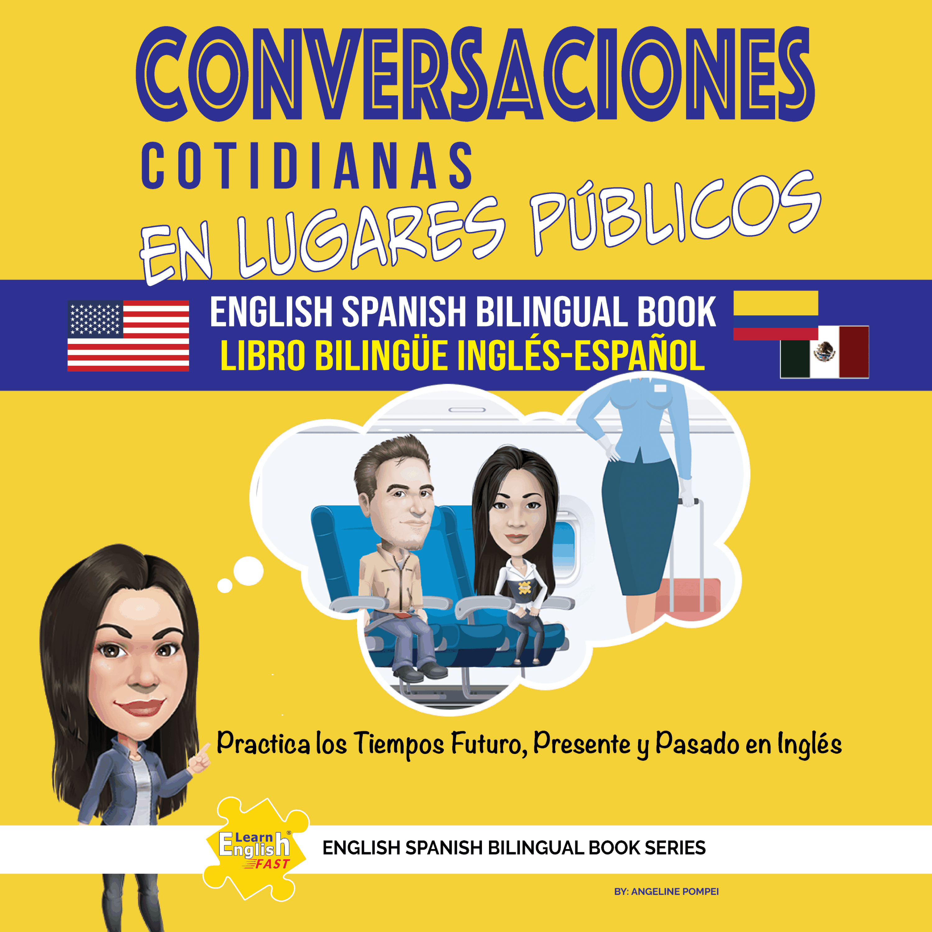 Conversaciones Cotidianas En Lugares Públicos Libro Bilingüe Inglés Español