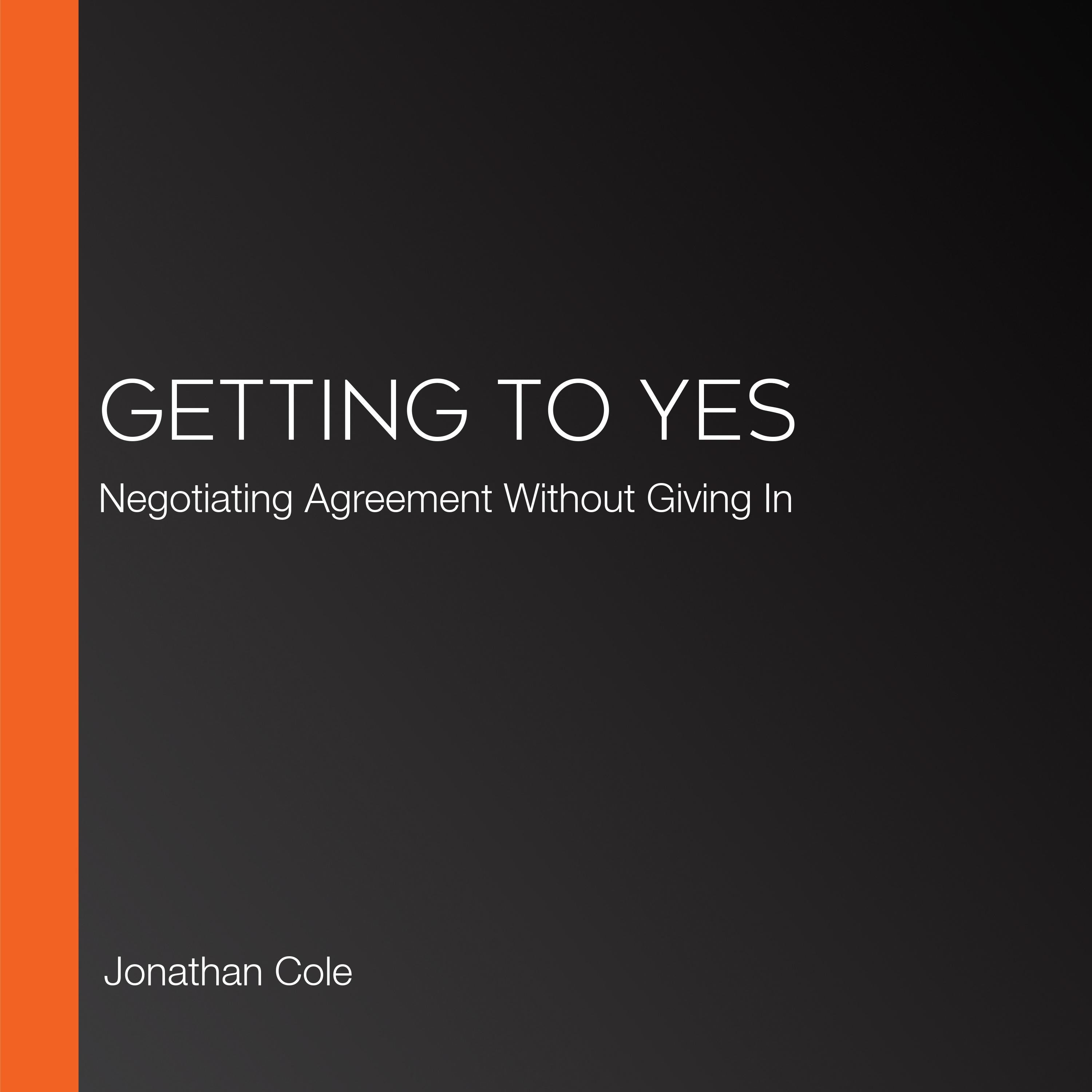 Getting to Yes