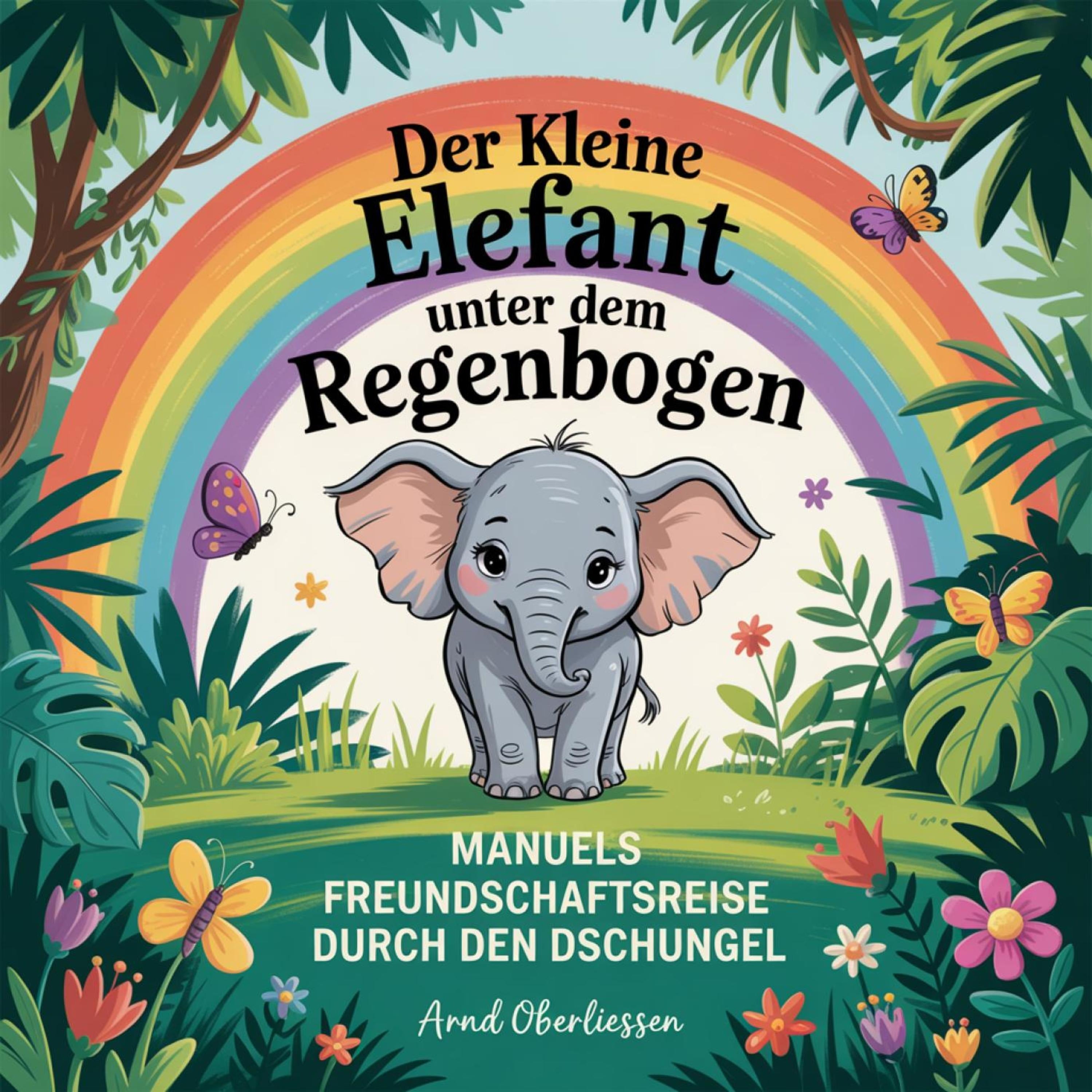 Der kleine Elefant unter dem Regenbogen
