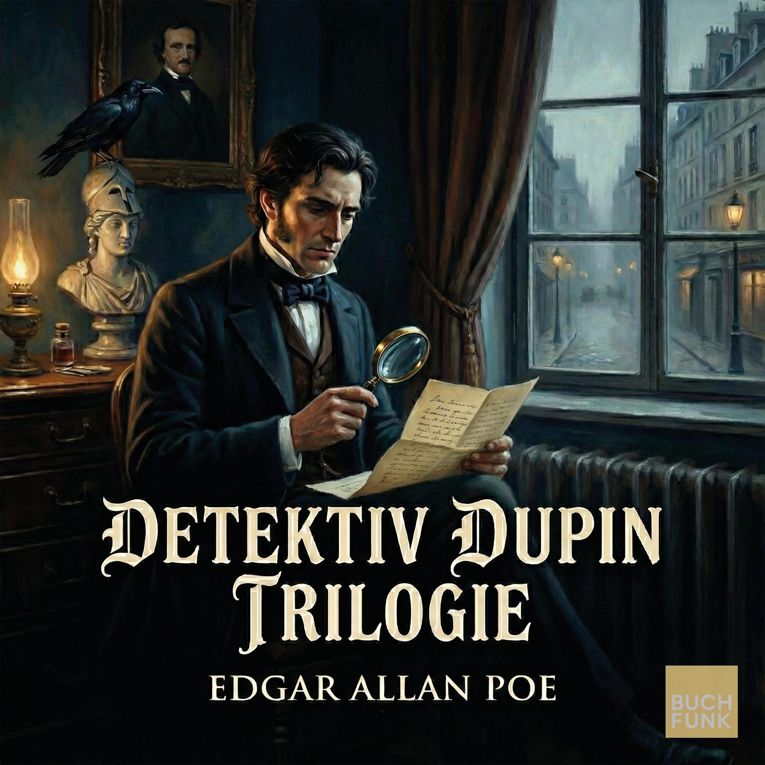 Detektiv Dupin Trilogie - Der Doppelmord in der Rue Morgue, Das Geheimnis der Marie Rogêt, Der entwendete Brief (ungekuerzt)