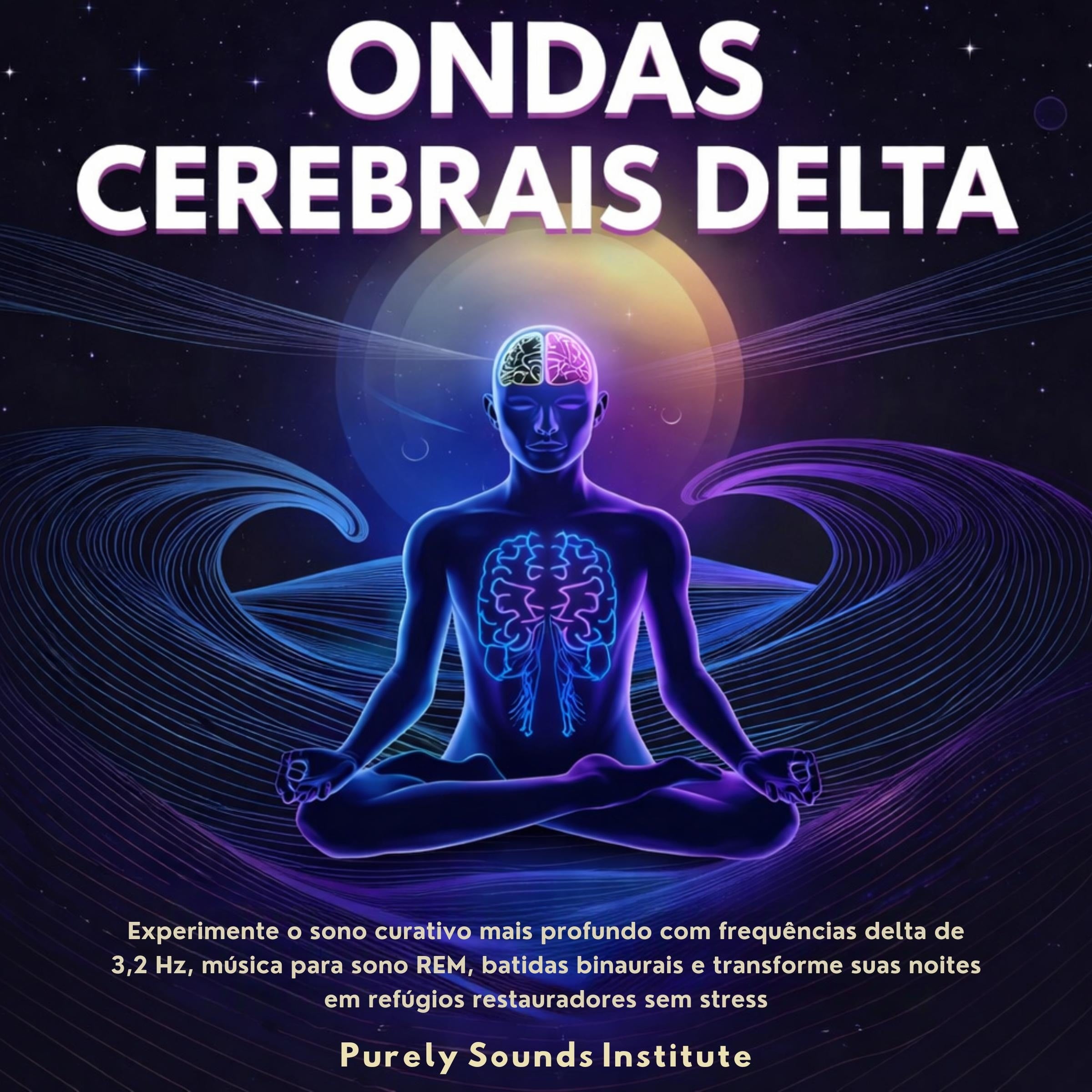 Ondas Cerebrais Delta: Experimente o Sono Curativo Mais Profundo com Frequências Delta de 3,2 Hz, Música para Sono REM, Batidas Binaurais e Transforme Suas Noites em Refúgios Restauradores sem Estresse