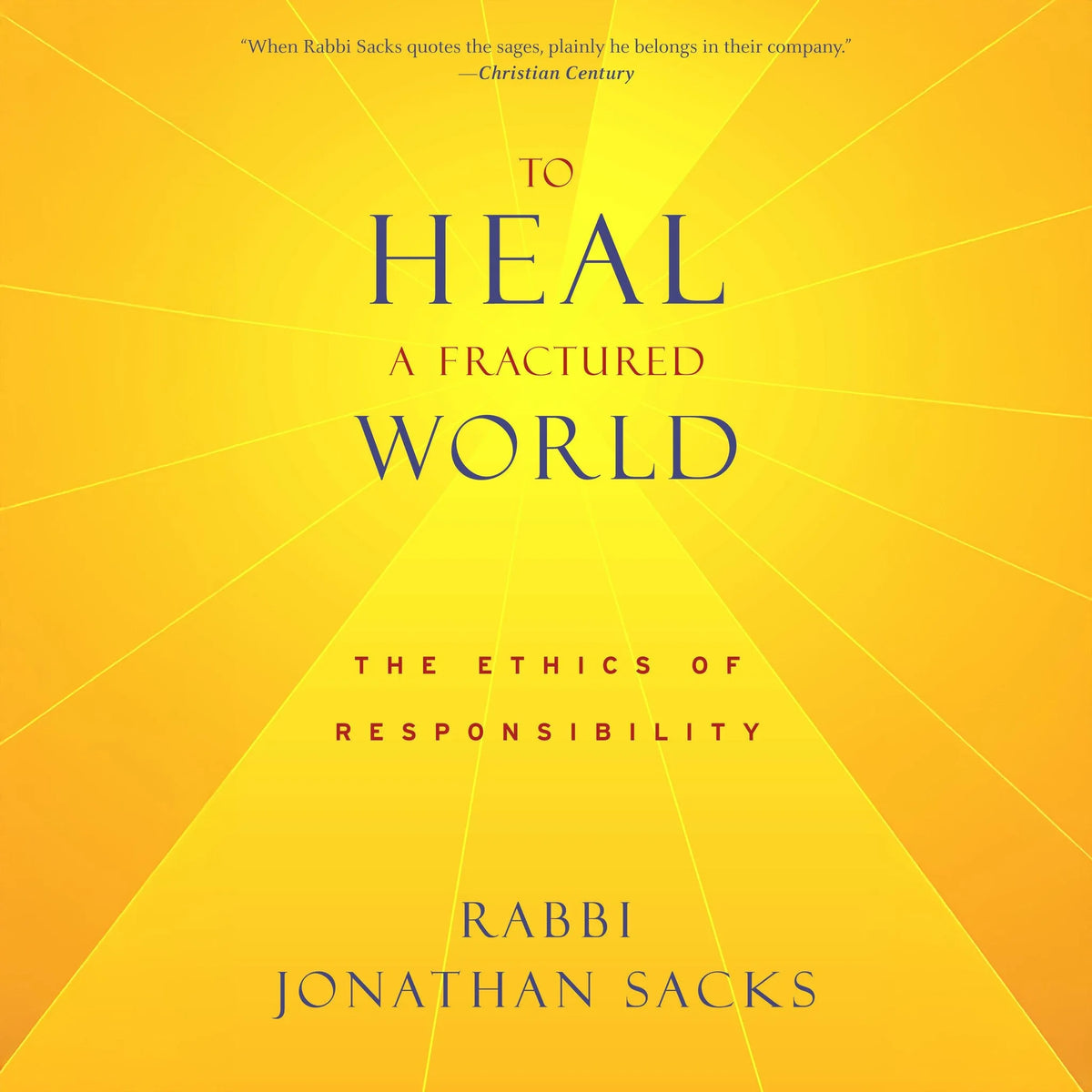 To Heal a Fractured World