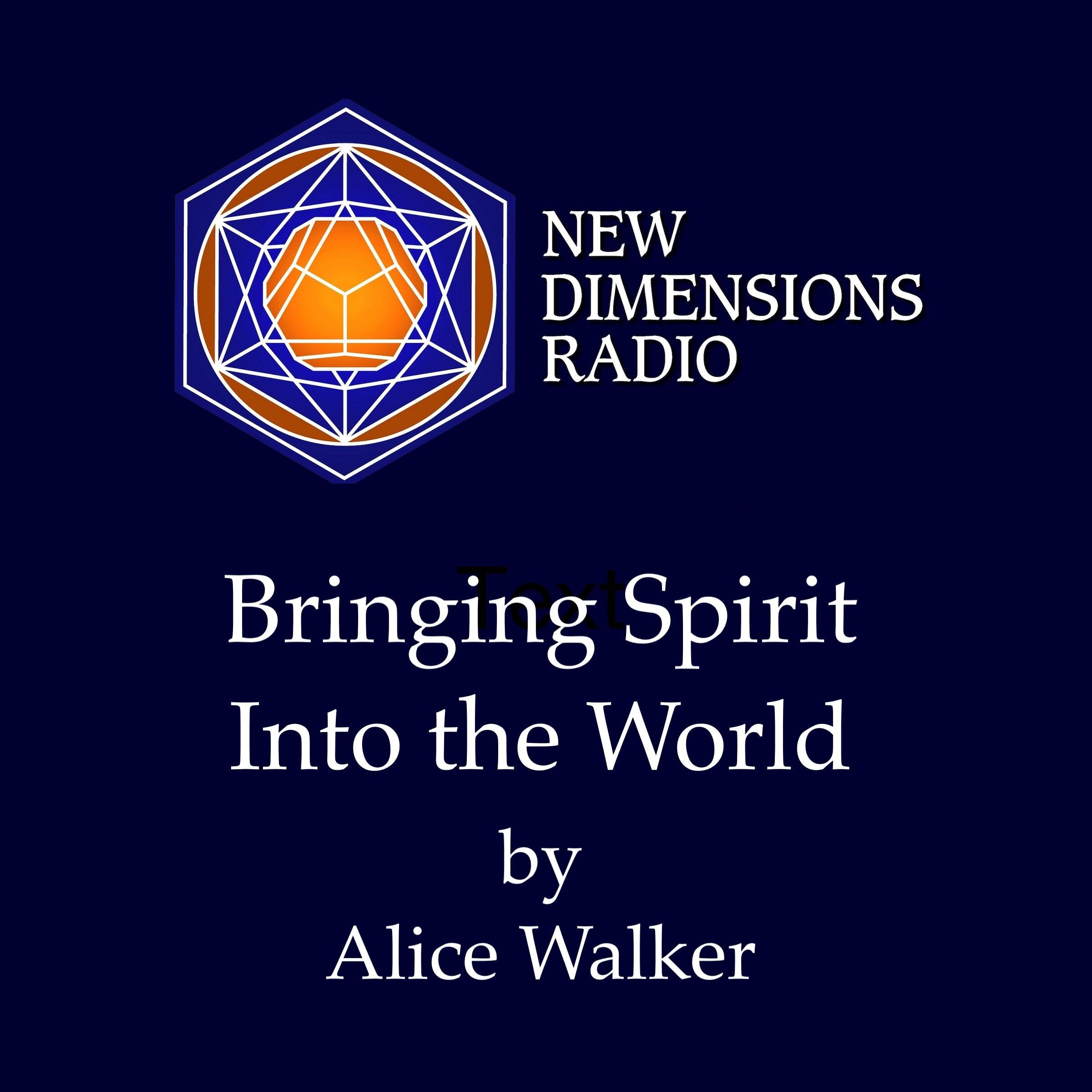 Bringing Spirit Into the World