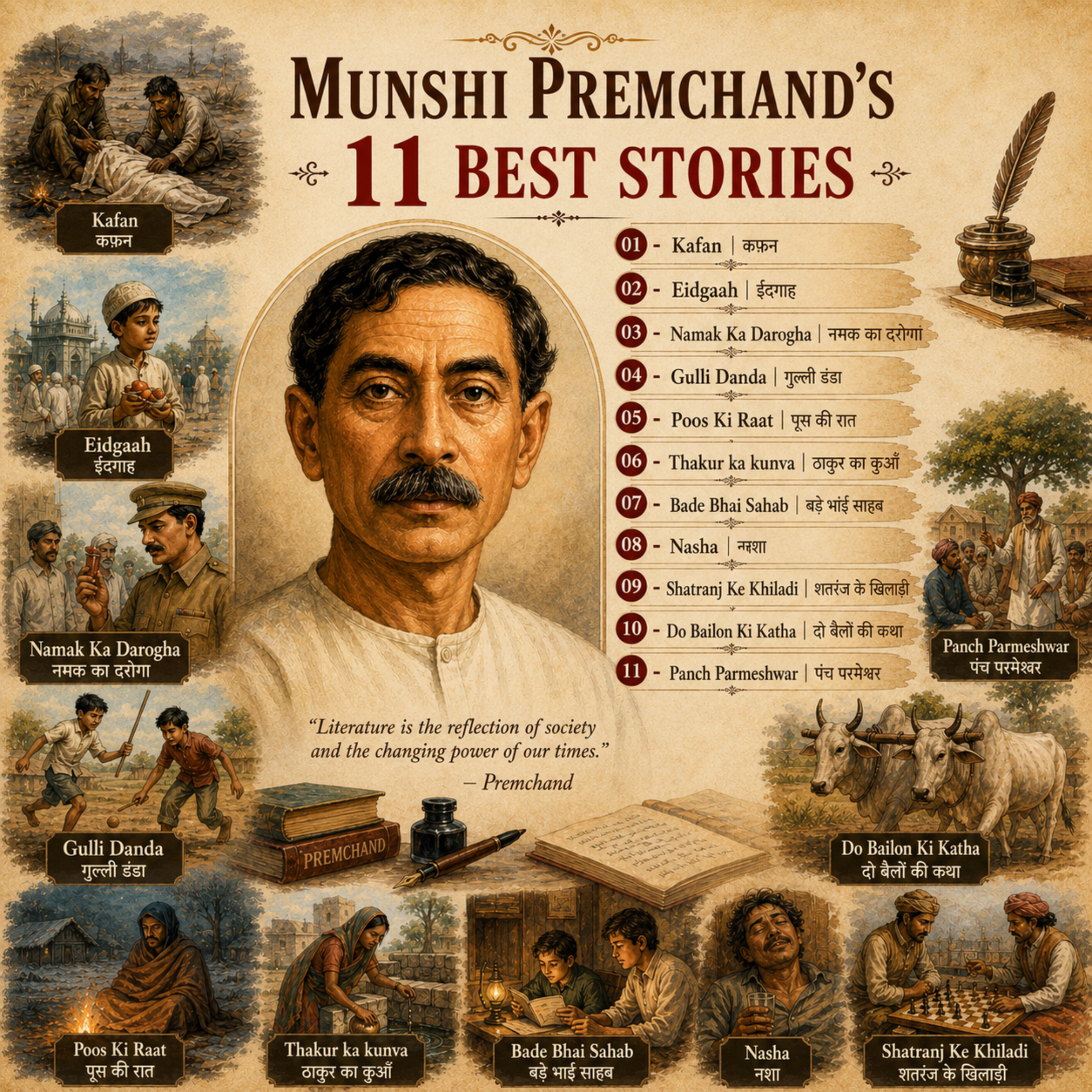 MUNSHI PREMCHAND'S 11 Best Stories