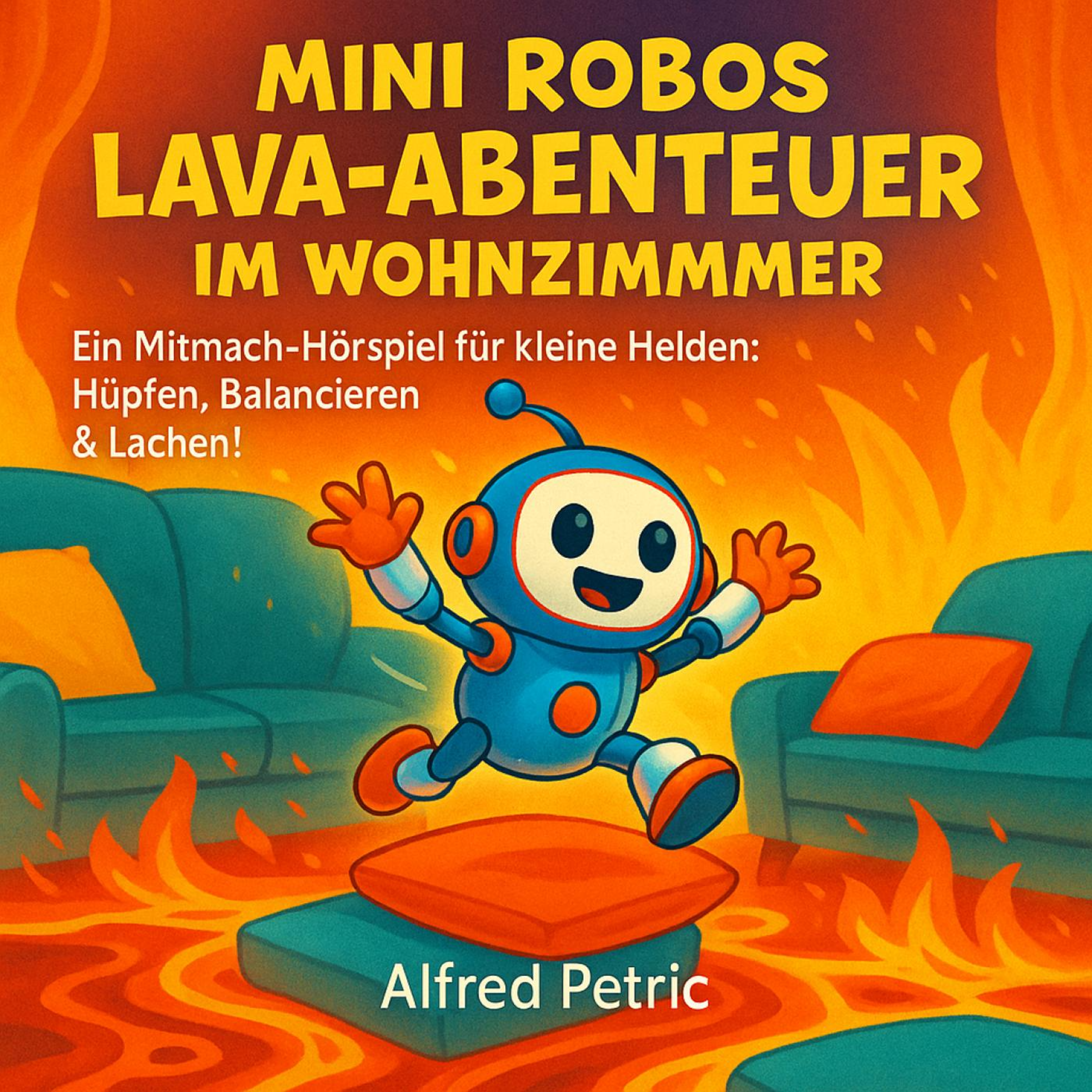 Mini Robos Lava-Abenteuer im Wohnzimmer