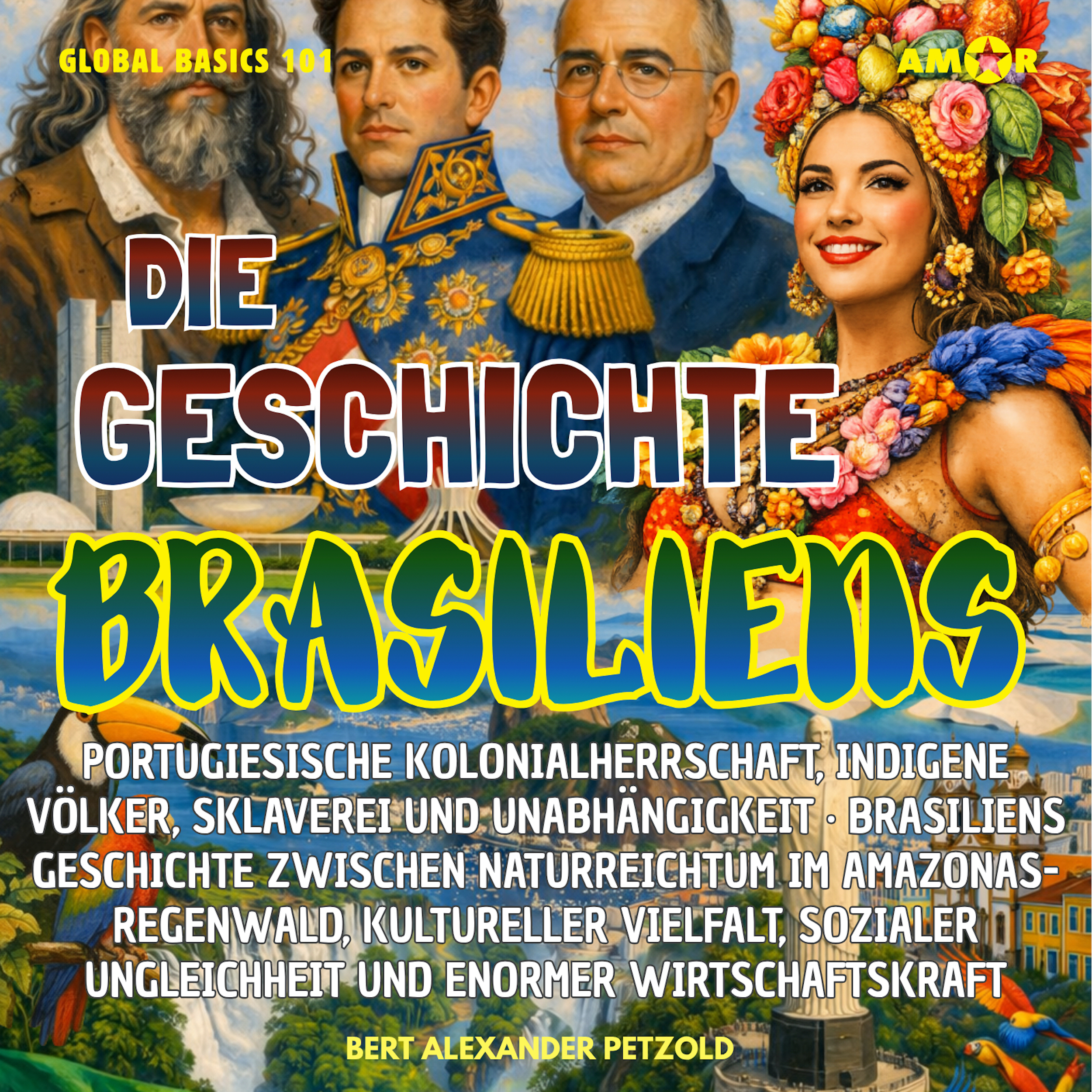Die Geschichte Brasiliens - Kolonialherrschaft, indigene Völker, Sklaverei und Unabhängigkeit - Naturreichtum, kulturelle Vielfalt und enorme Wirtschaftskraft - Global Basics 101 - Deine Serie für modernes Wissen, Folge 13 (ungekürzt)