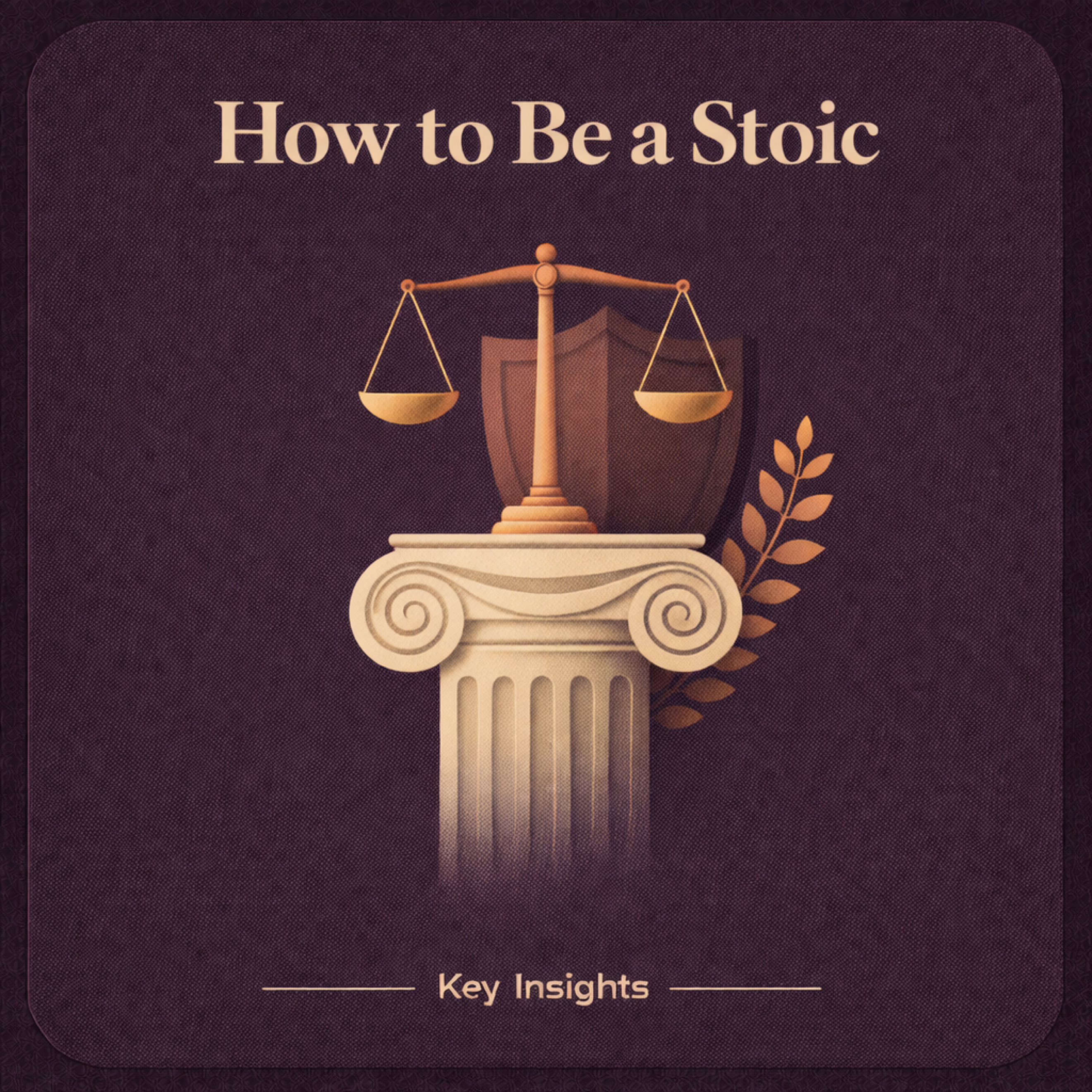 How To Be A Stoic