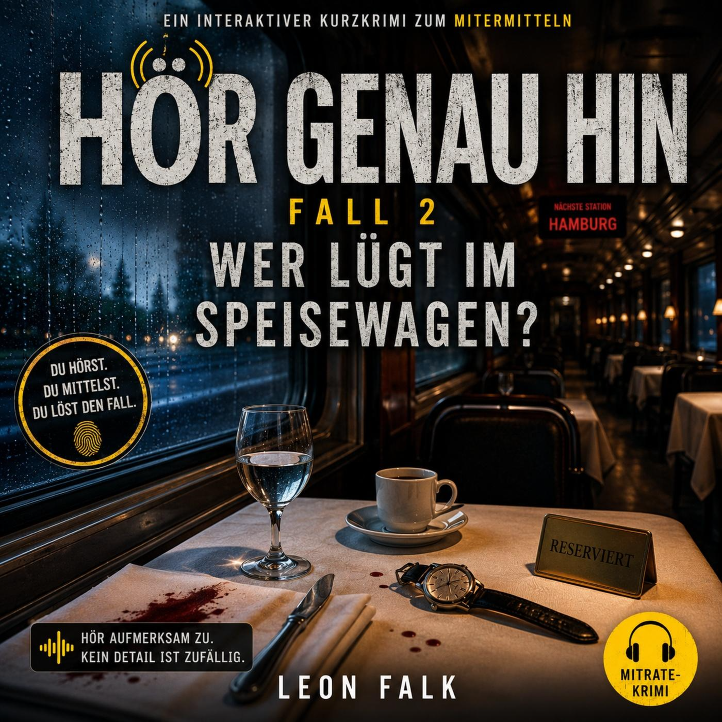 Hör genau hin - Fall 2: Wer lügt im Speisewagen?