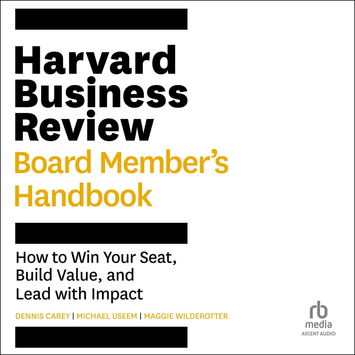 Harvard Business Review Board Member's Handbook