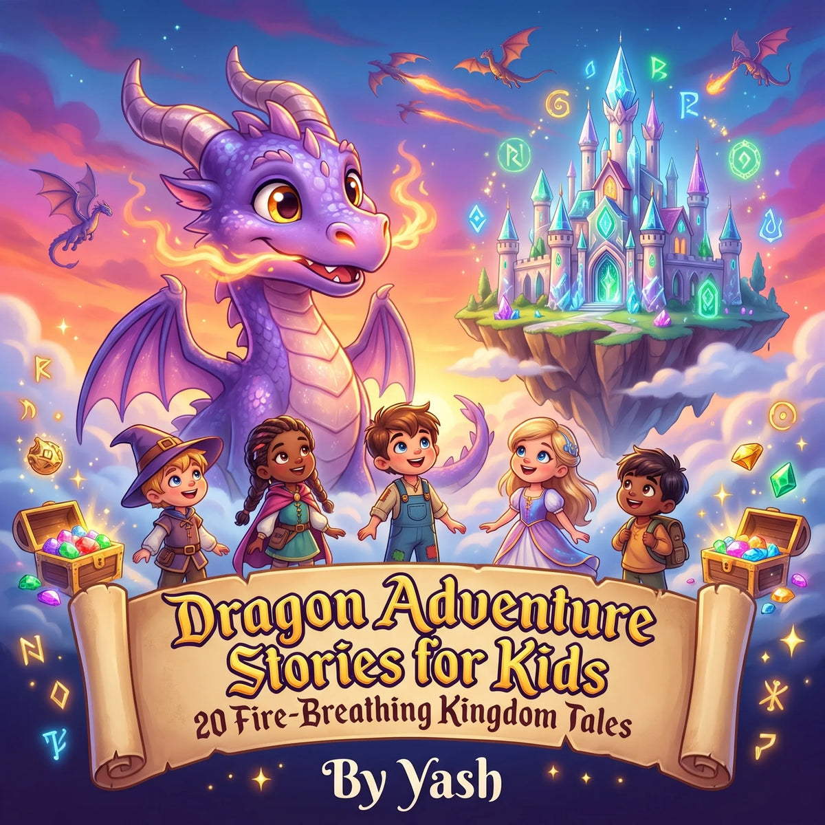 Dragon Adventure Stories for Kids: 20 Fire-Breathing Kingdom Tales