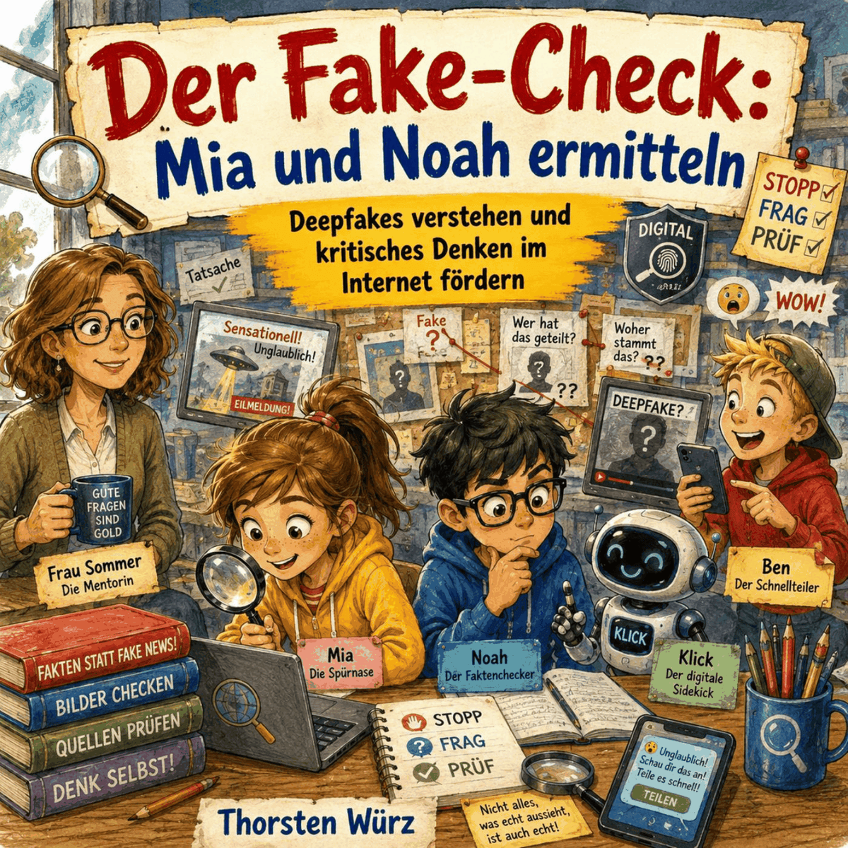 Der Fake-Check: Mia und Noah ermitteln