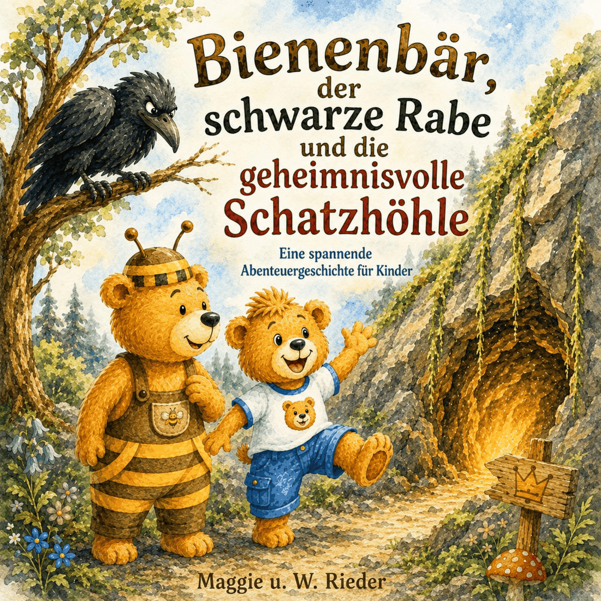 Bienenbär, der schwarze Rabe und die geheimnisvolle Schatzhöhle