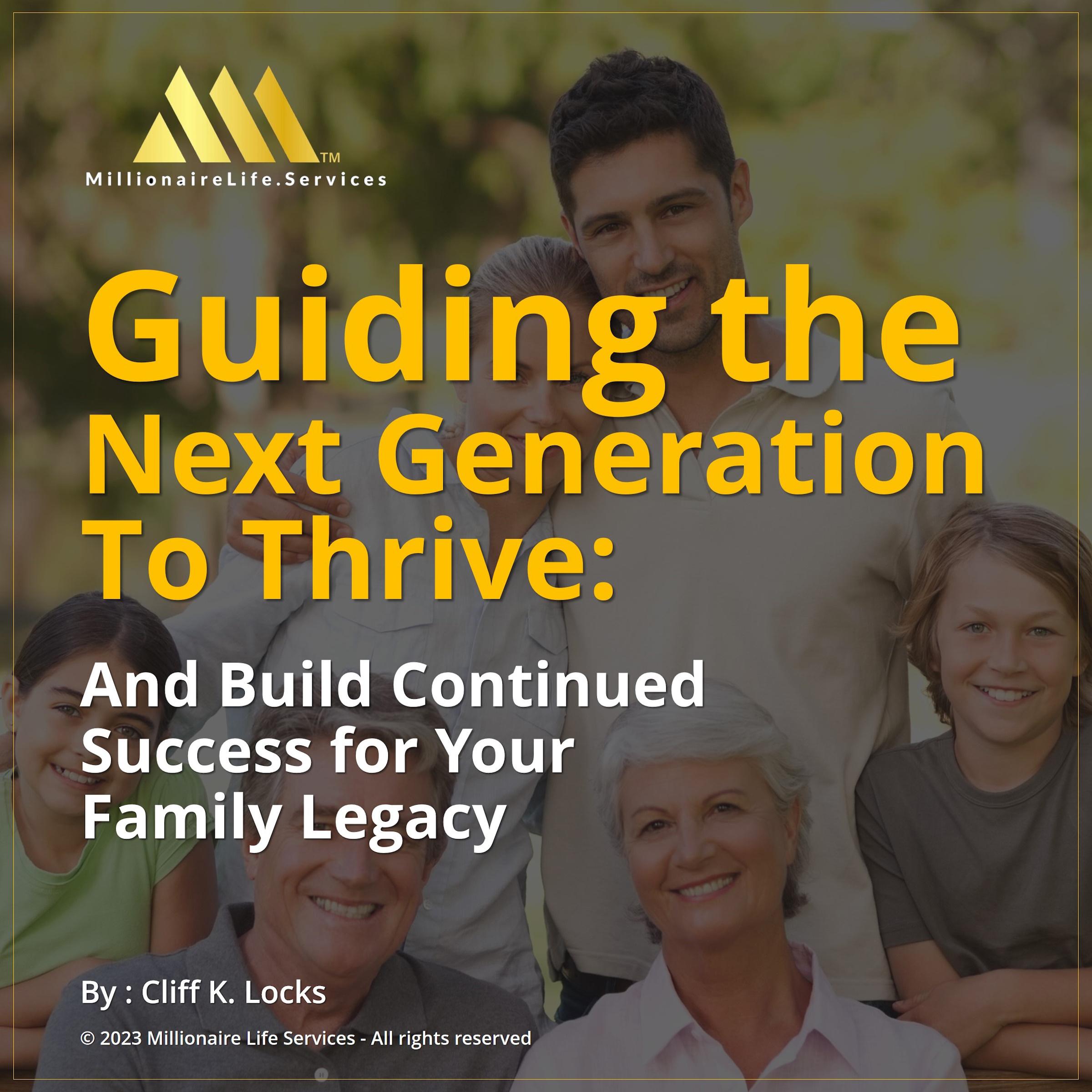 Guiding the Next Generation To Thrive