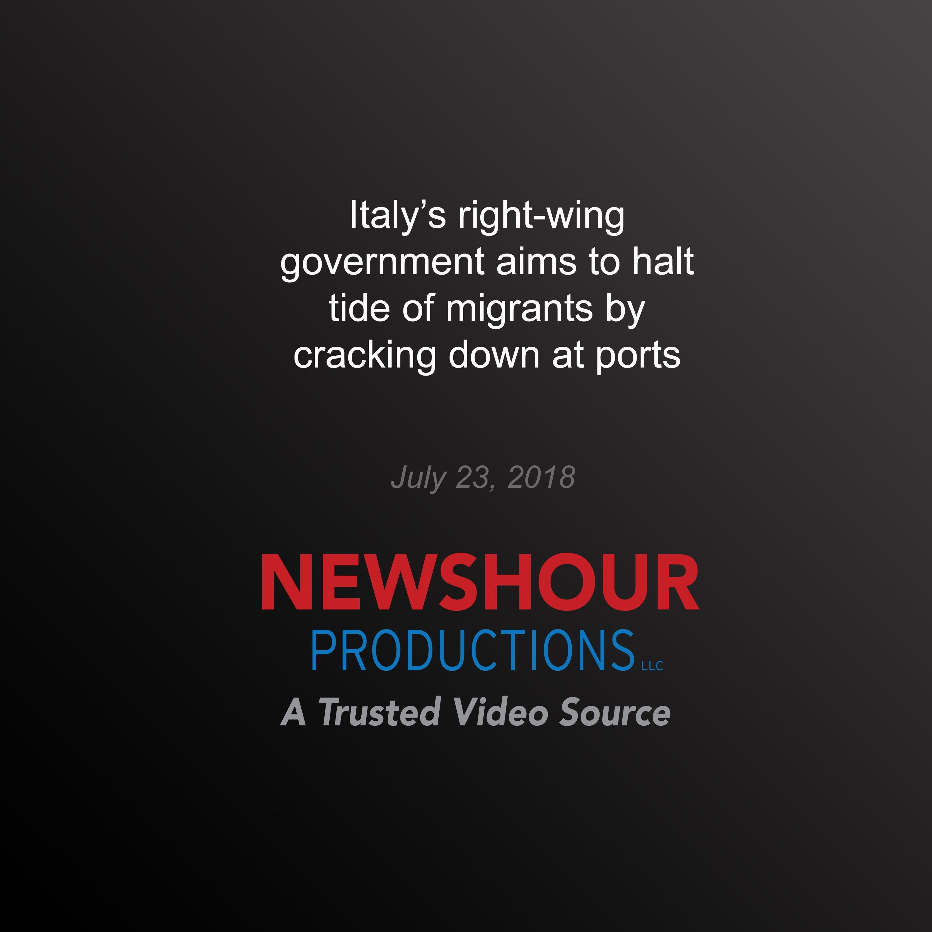 Italy’s right-wing government aims to halt tide of migrants by cracking down at ports