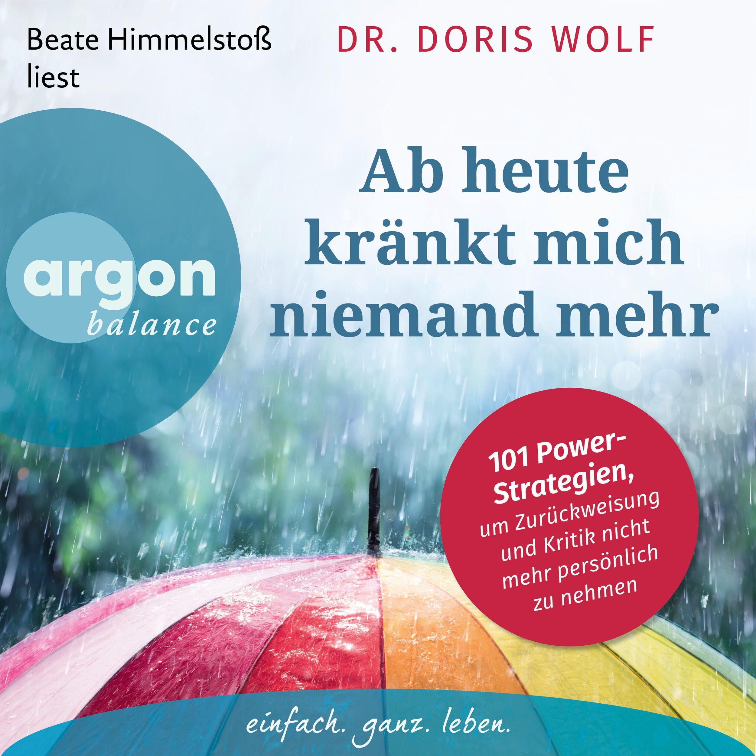 Ab heute kränkt mich niemand mehr - 101 Power-Strategien, um Zurückweisung und Kritik nicht mehr persönlich zu nehmen (Ungekürzte Lesung)