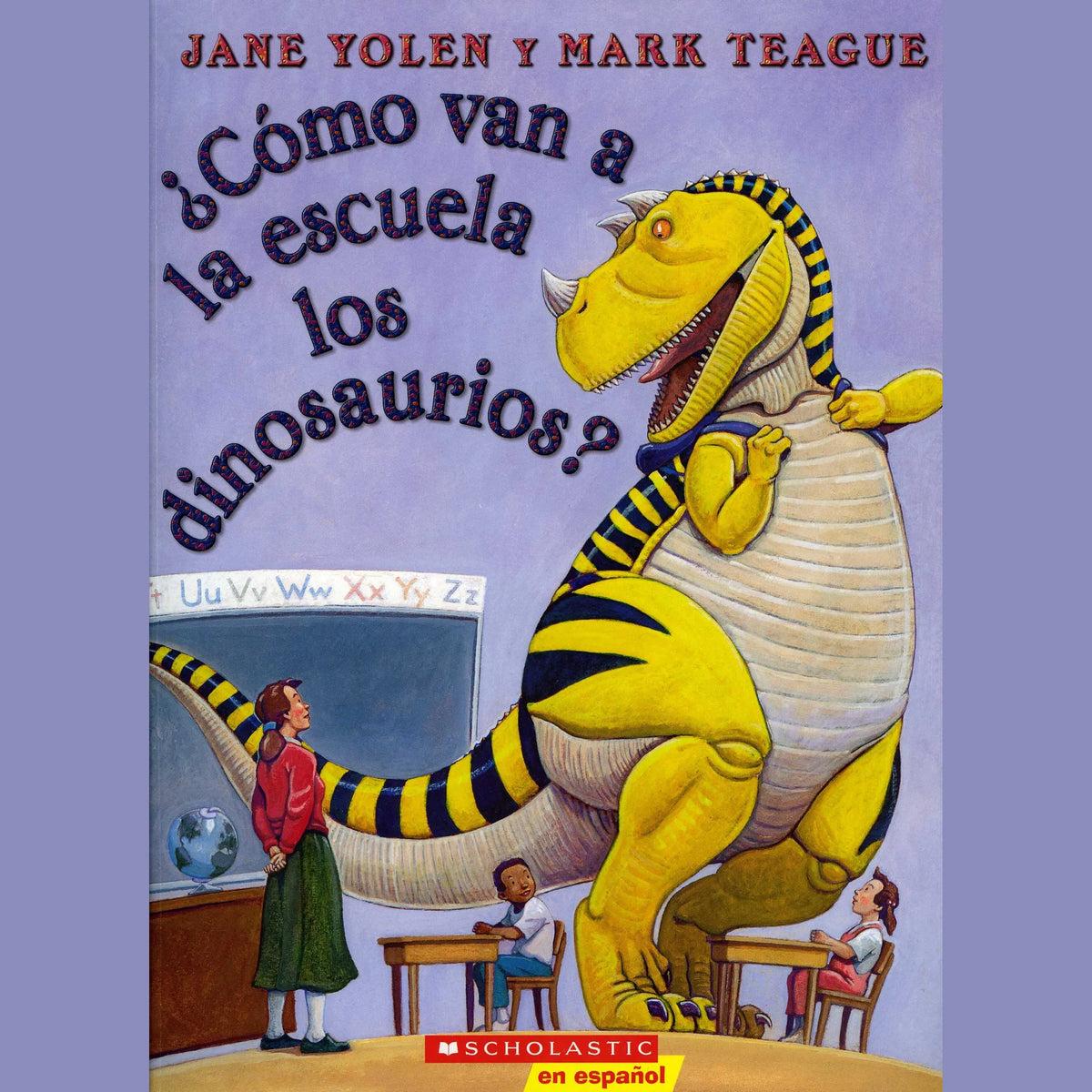 ¿Cómo van a la escuela los dinosaurios?