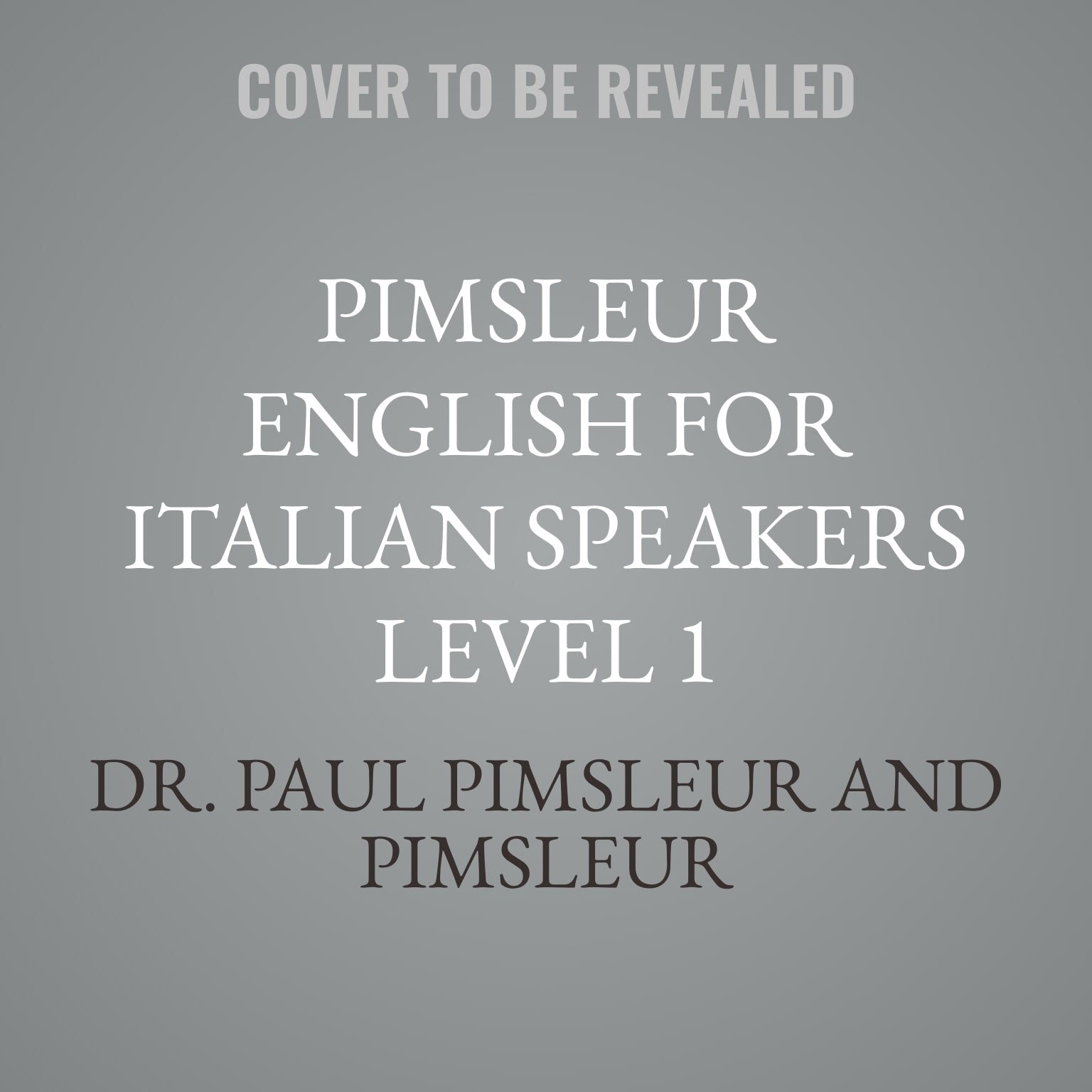 Pimsleur English for Italian Speakers Level 1