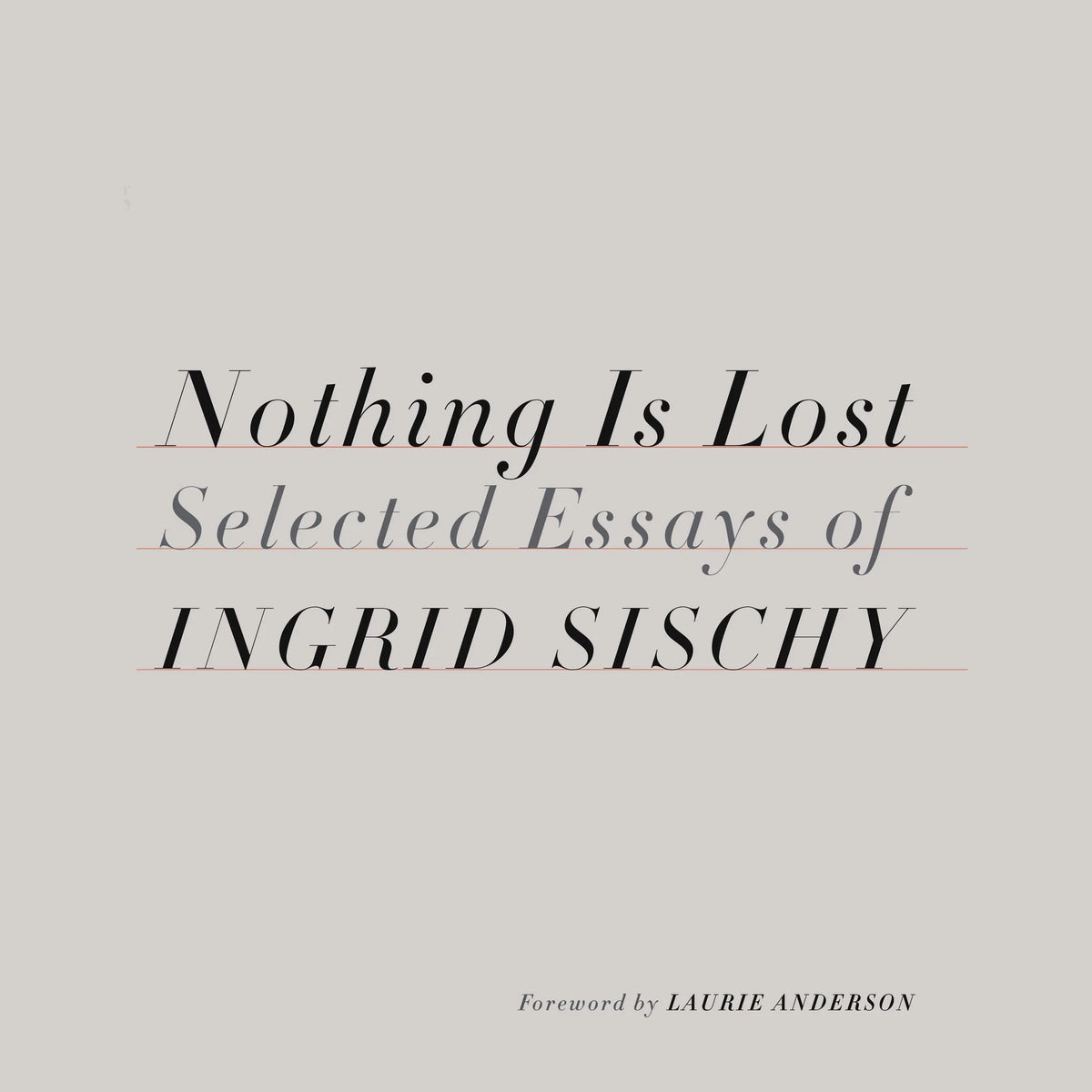 Nothing Is Lost