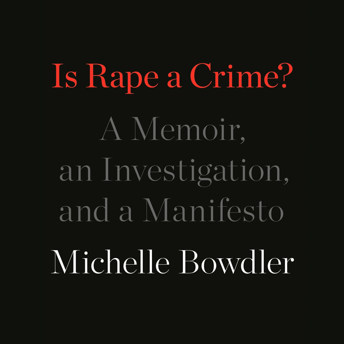 Is Rape a Crime?