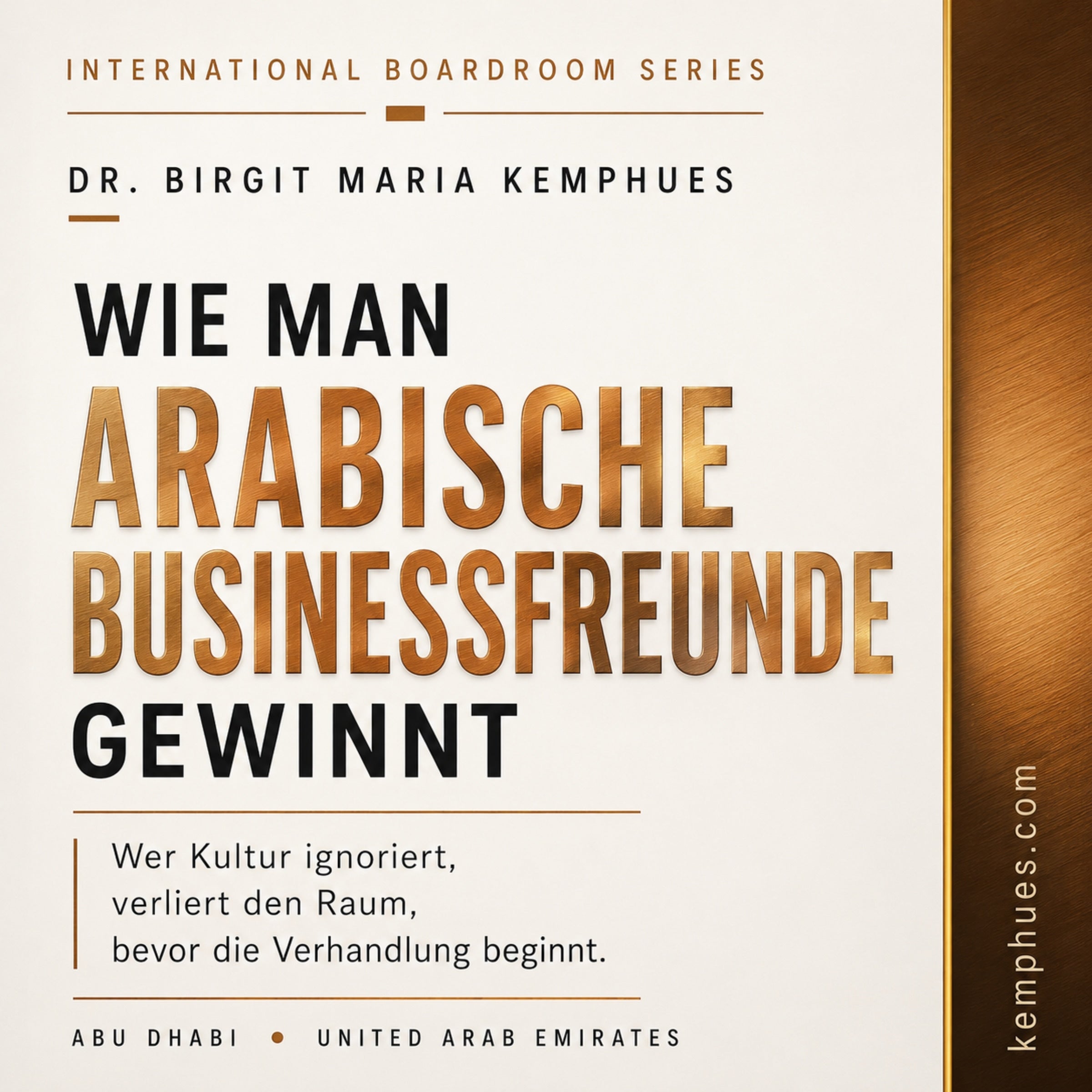 Wie man arabische Business Freunde gewinnt
