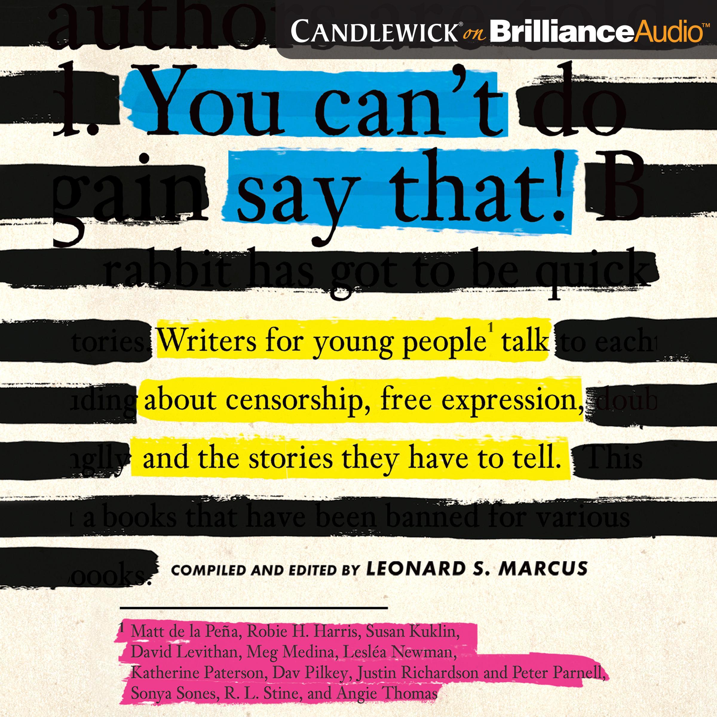 You Can't Say That!