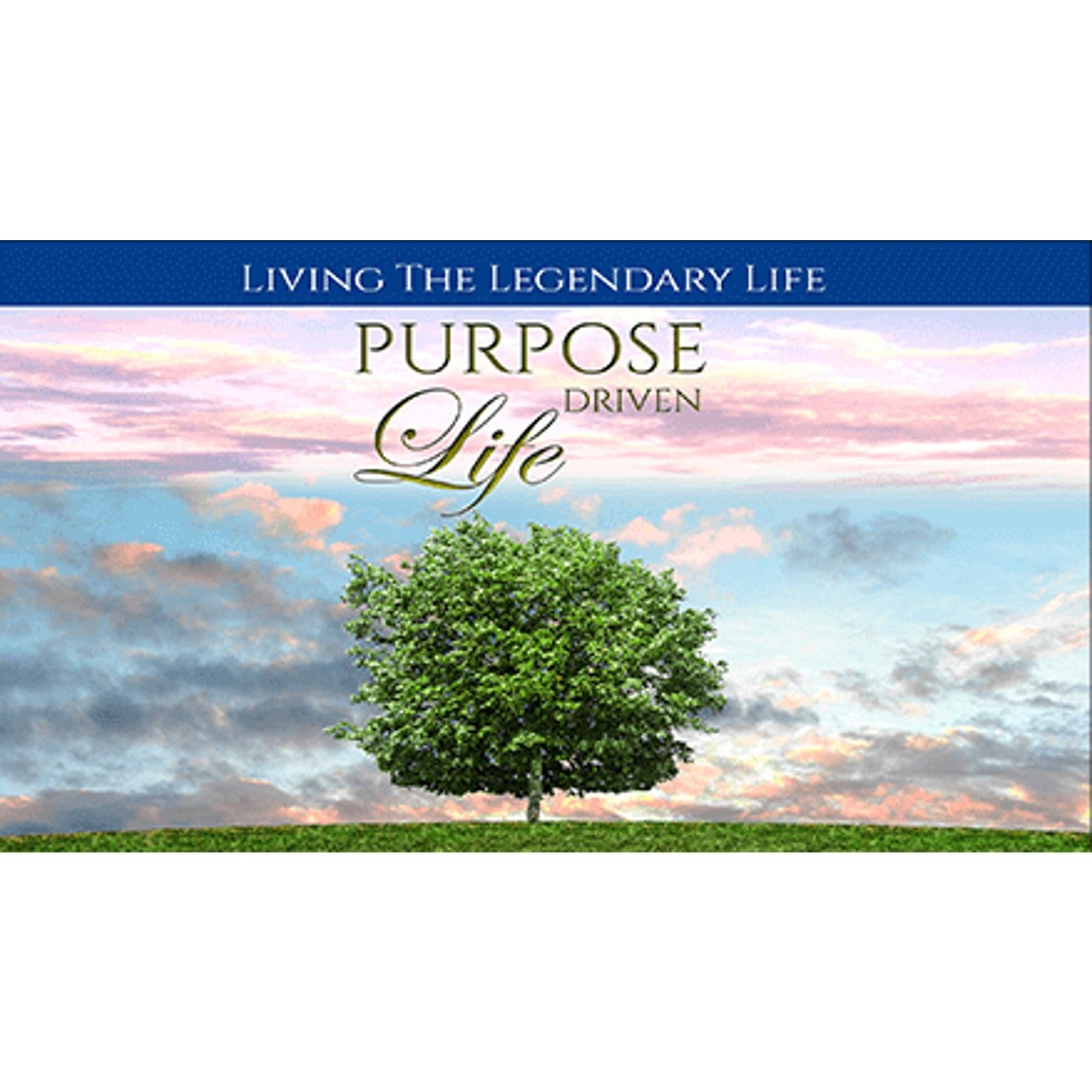 Purpose Driven Life - Live Your Life Based on What's Important to YOU
