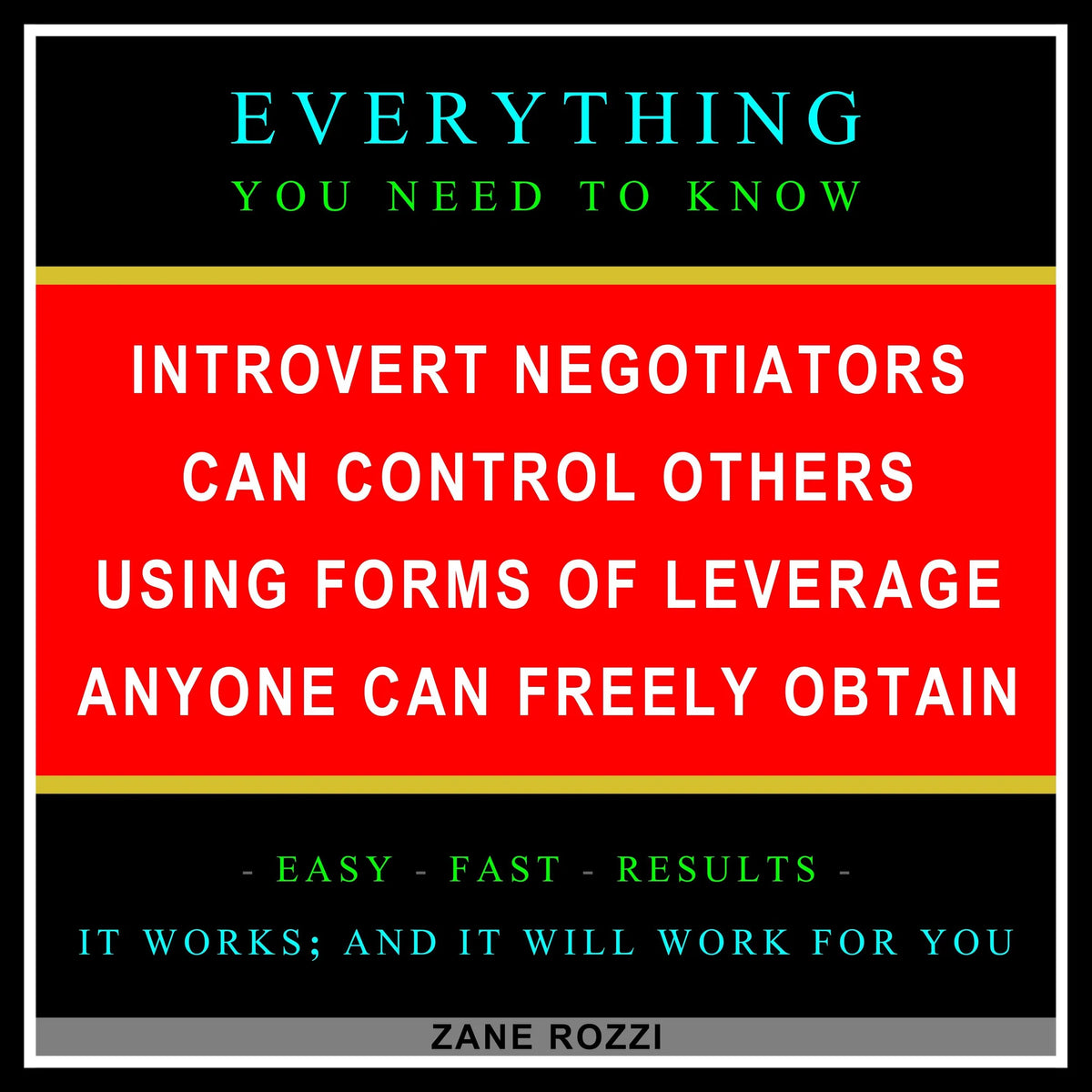 Introvert Negotiators Can Control Others Using Forms of Leverage Anyone Can Freely Obtain