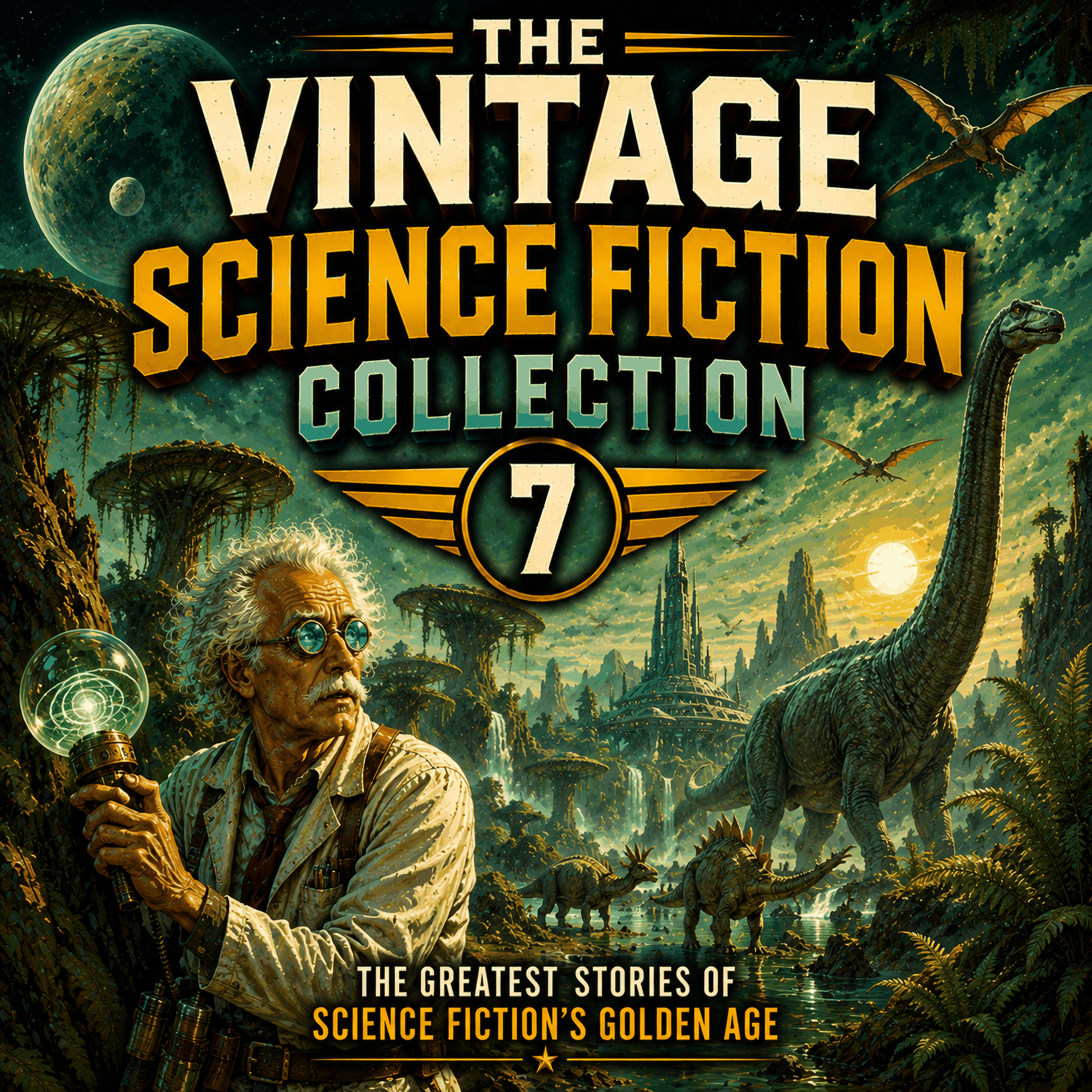 Vintage Sci-Fi 7 - 19 Classic Science Fiction Short Stories from Philip K. Dick, Isaac Asimov, Arthur C. Clarke, H. G. Wells and many more
