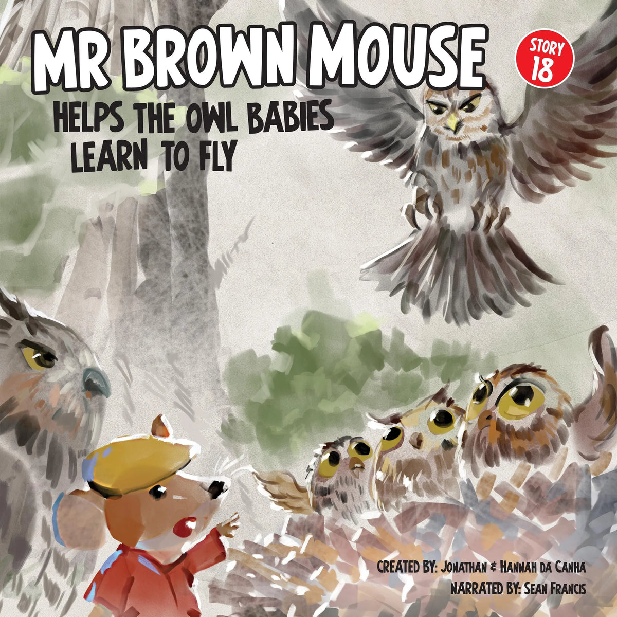 Mr Brown Mouse Helps The Owl Babies Learn To Fly