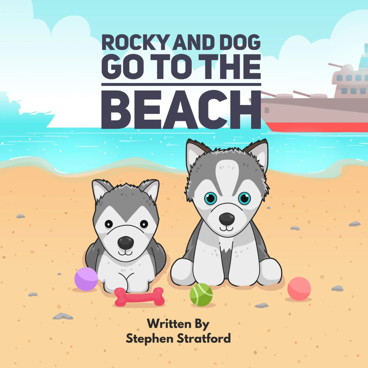 Rocky and Dog Go To The Beach