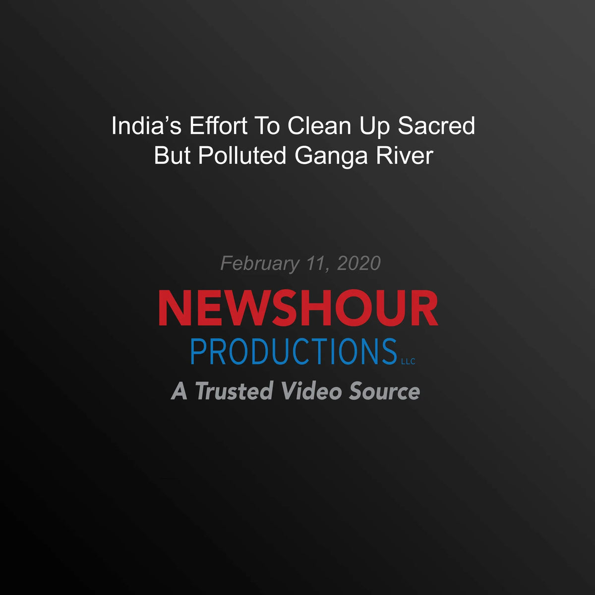 India's Effort To Clean Up Sacred But Polluted Ganga River