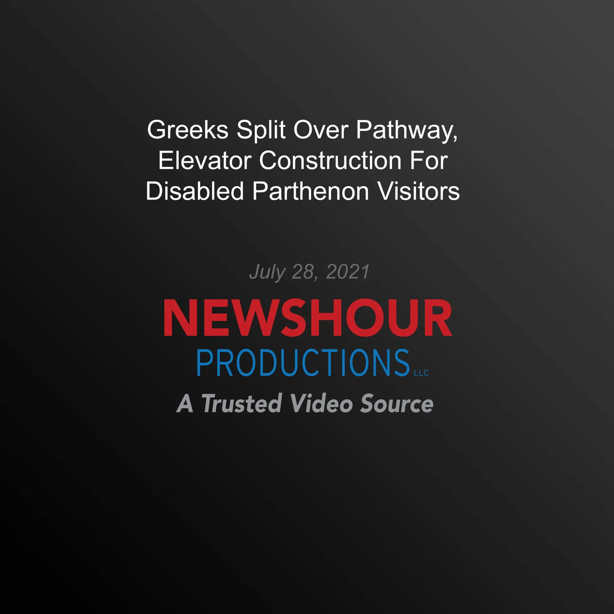 Greeks Split Over Pathway, Elevator Construction For Disabled Parthenon Visitors