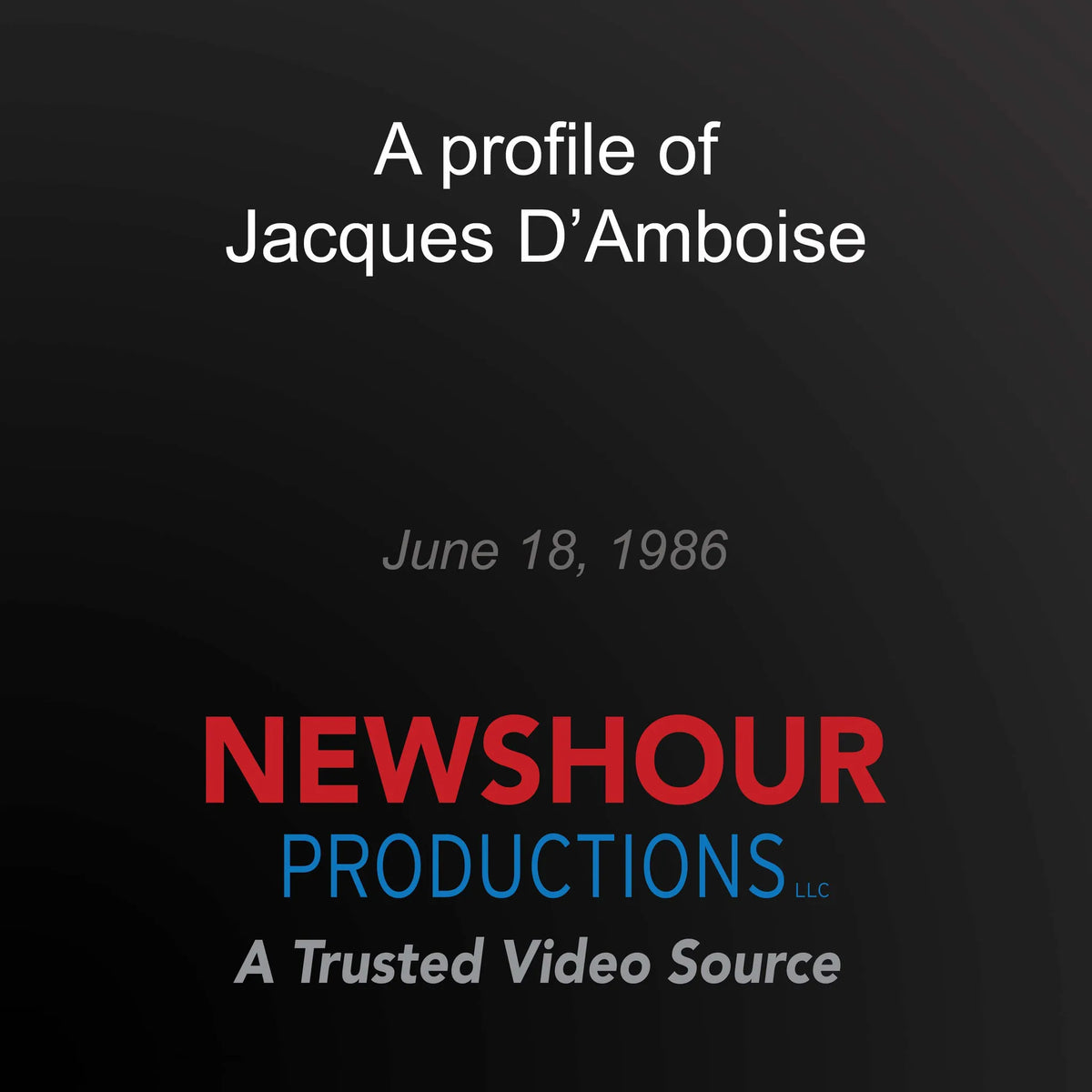 A profile of Jacques D'Amboise