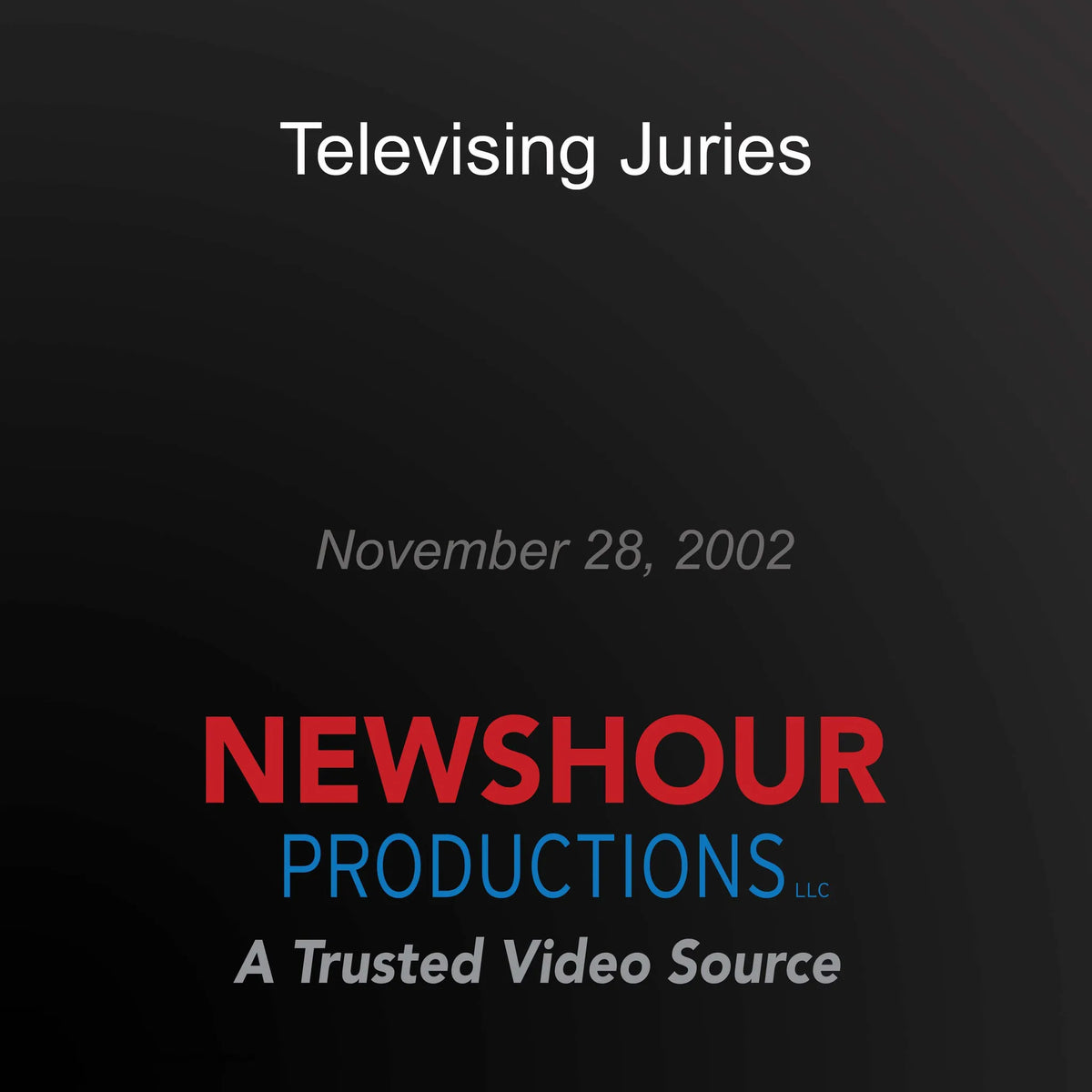 Televising Juries
