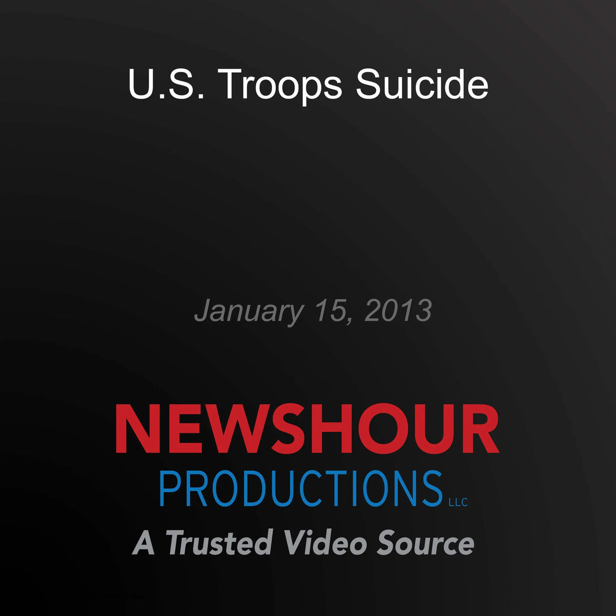 U.S. Troops Suicide
