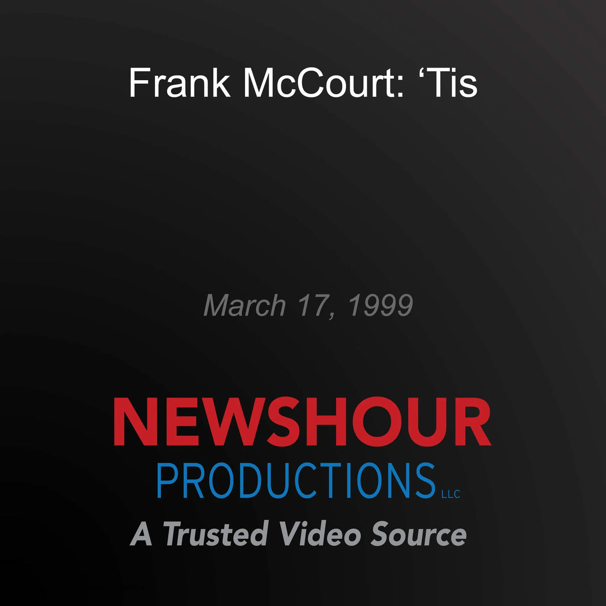 Frank McCourt: 'Tis