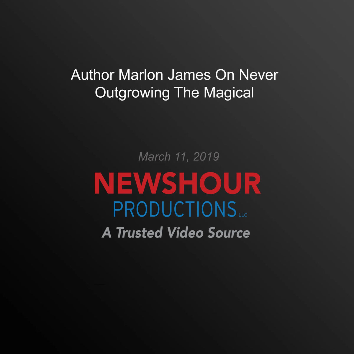 Author Marlon James On Never Outgrowing The Magical