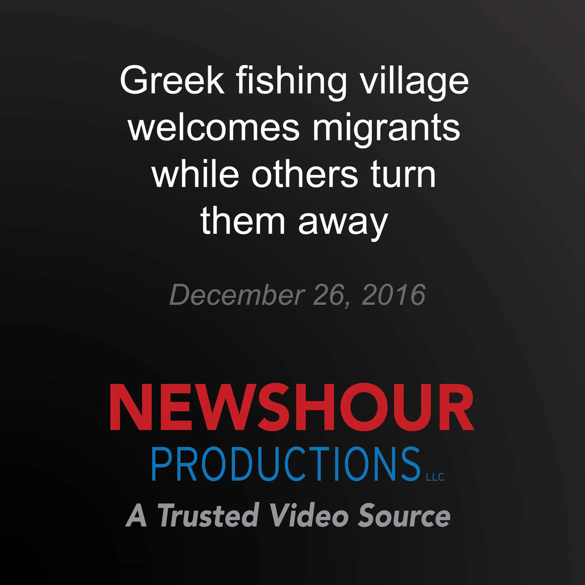 Greek fishing village welcomes migrants while others turn them away